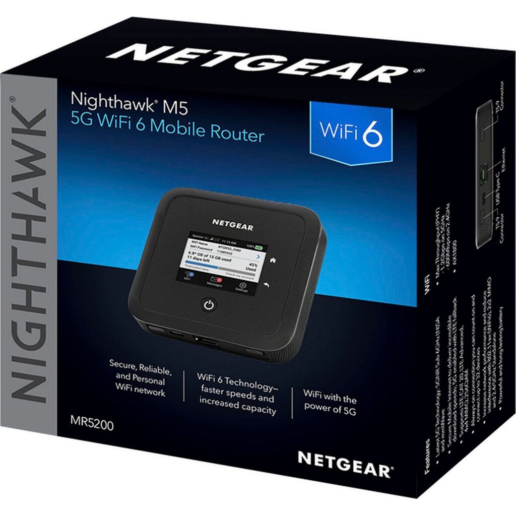 NETGEAR WLAN-Router »Nighthawk M5 5G Router (MR5200)«