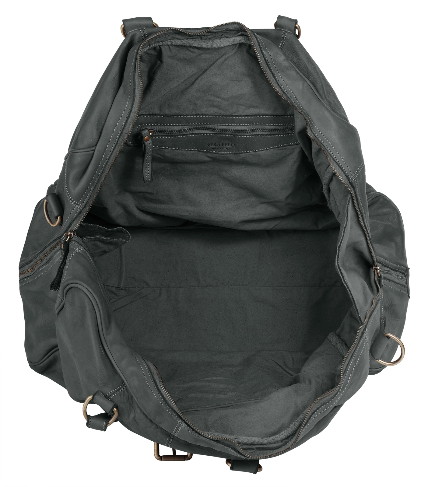 forty° Reisetasche, echt Leder, Made in Italy