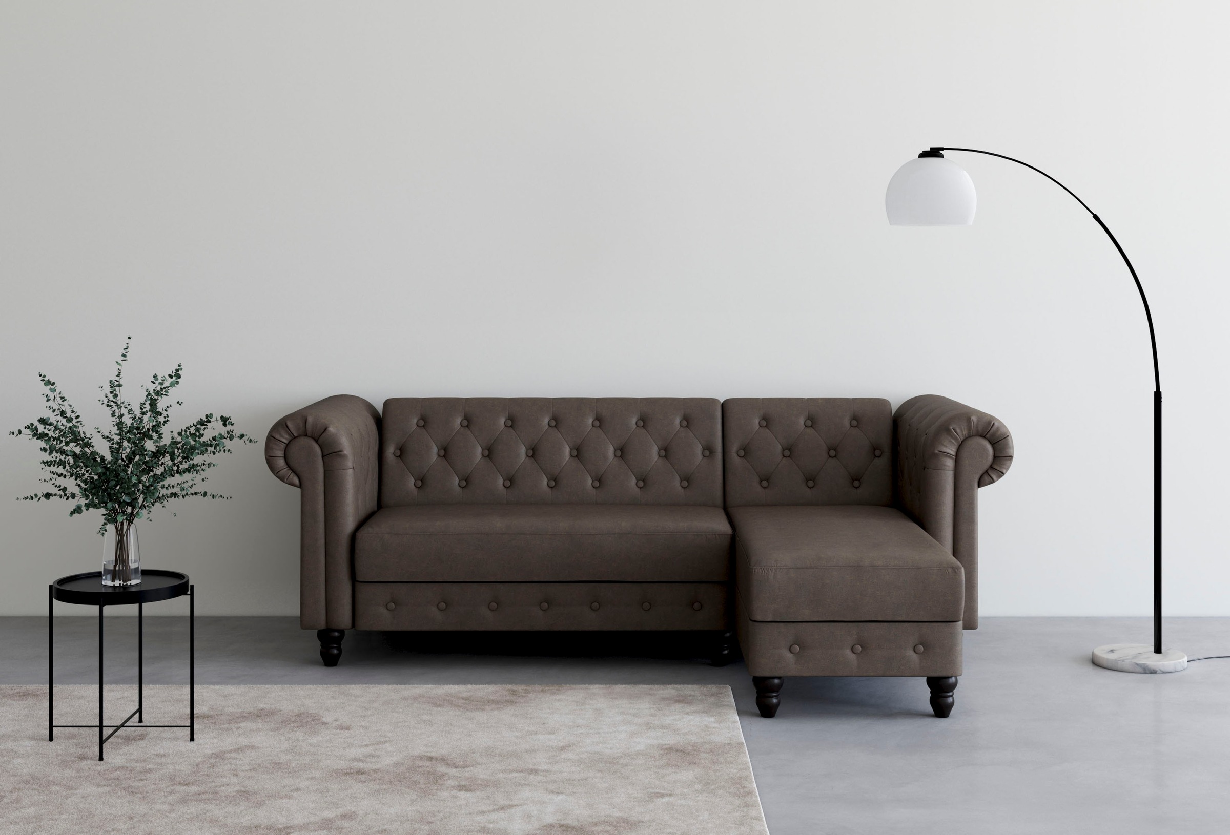 Dorel Home Ecksofa »Felix, L-Form, 241 cm (Liegefl.108x195 cm), Recamiere t günstig online kaufen