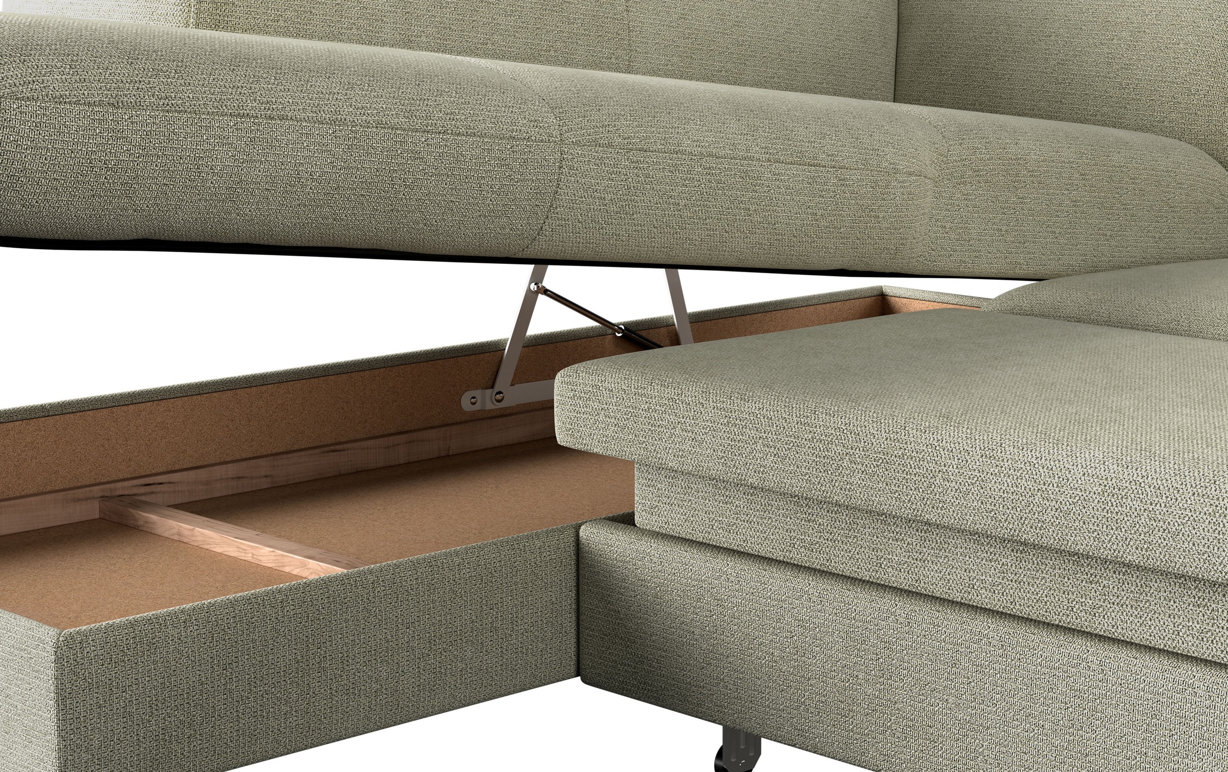 COTTA Ecksofa »Emma L-Form«, mit Kopfteilverstellung, wahlweise mit Bettfunktion & Bettkasten