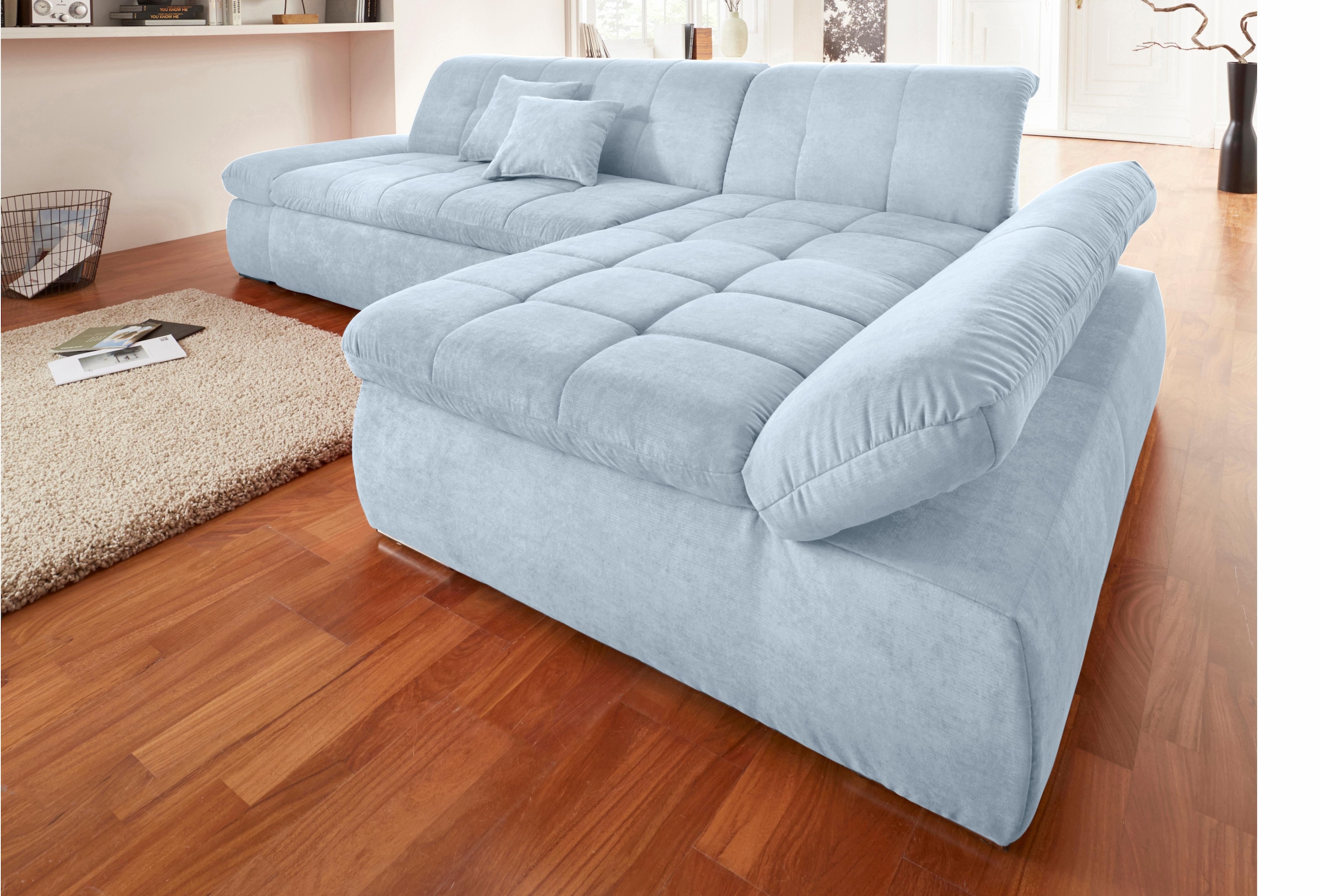 DOMO collection Ecksofa »NMoric«, XXL, mit Recamiere, wahlweise mit  Bettfunktion online kaufen