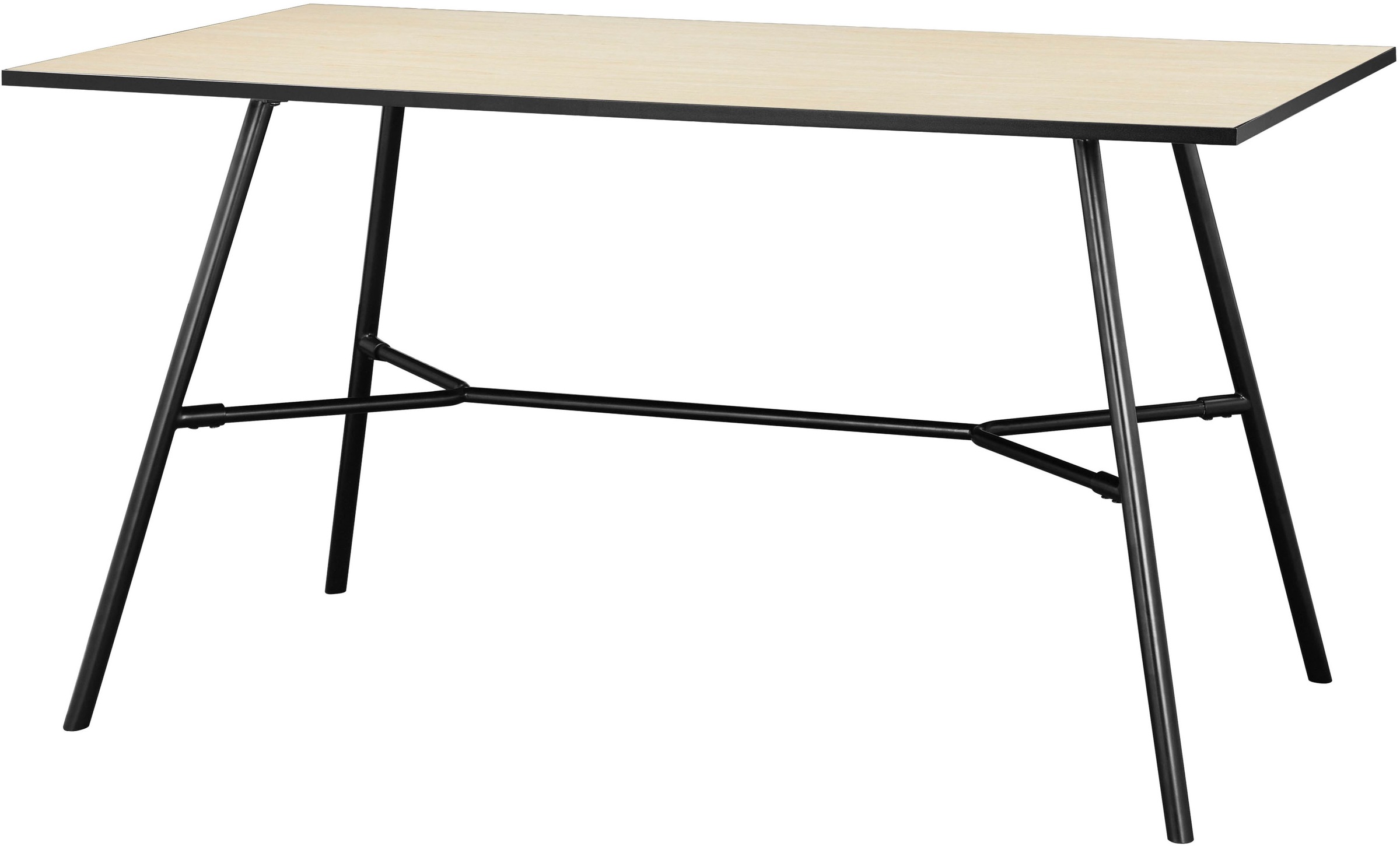 INOSIGN Esstisch »Cannington«, (Tisch, Küchentisch, Auszugstisch, TOPSELLER!), Metall Gestell, Tischplatte aus MDF