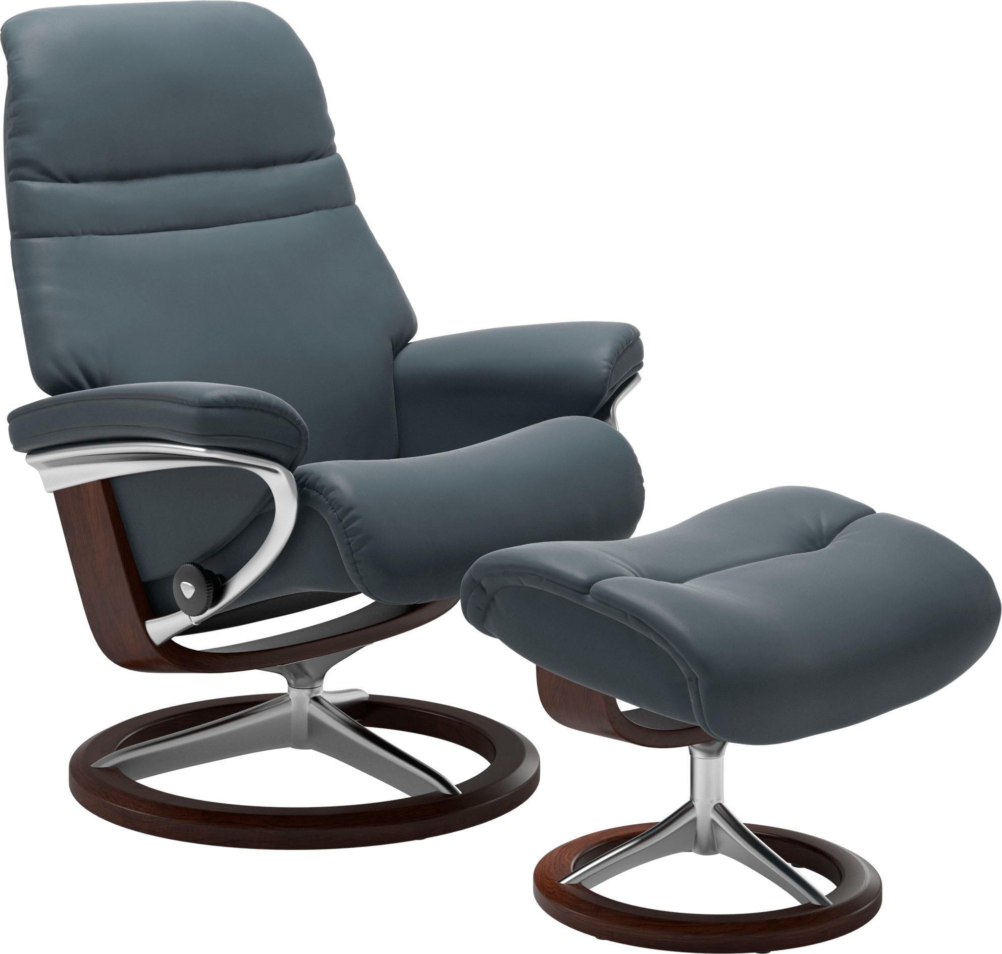 kaufen auf mit Signature Gestell »Sunrise«, Relaxsessel Relaxsessel M, mit Stressless® Braun Base, Rechnung (Set, Hocker), Größe