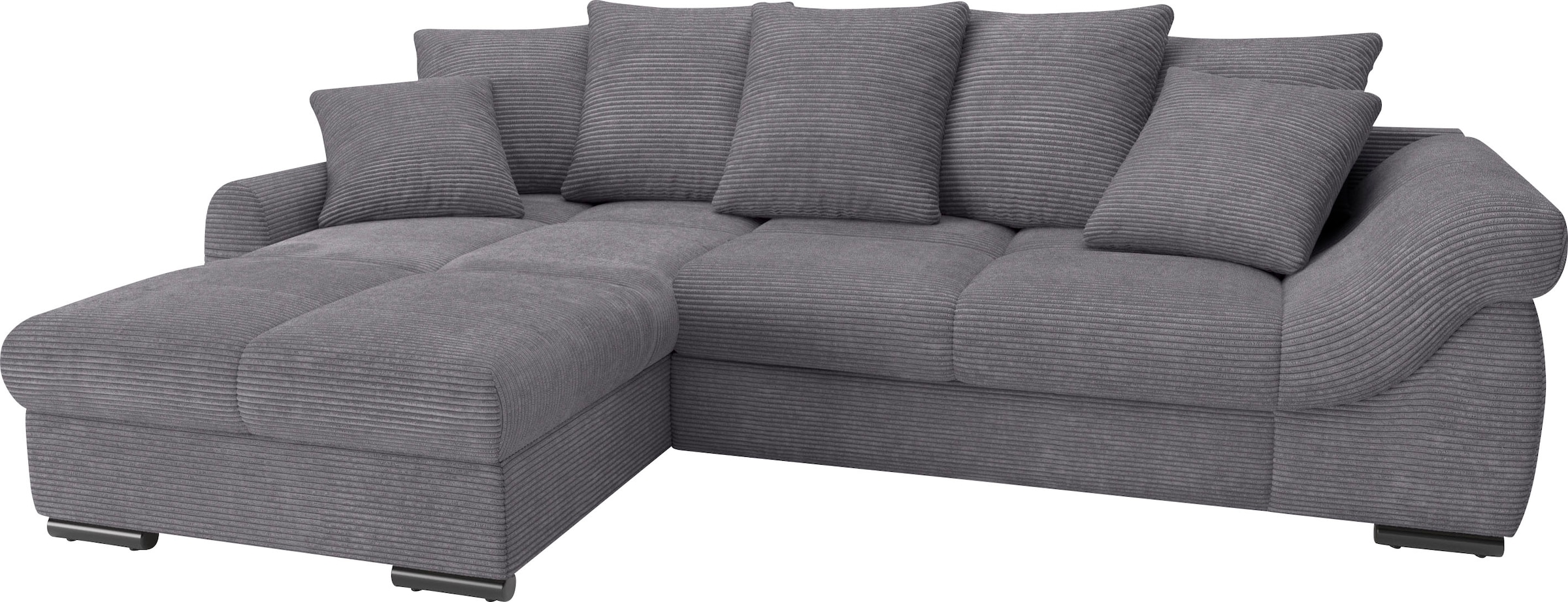Mr. Couch Ecksofa »Livorno DuraFlex L-Form«, inkl. Hochschläfer-Bettauszug, günstig online kaufen