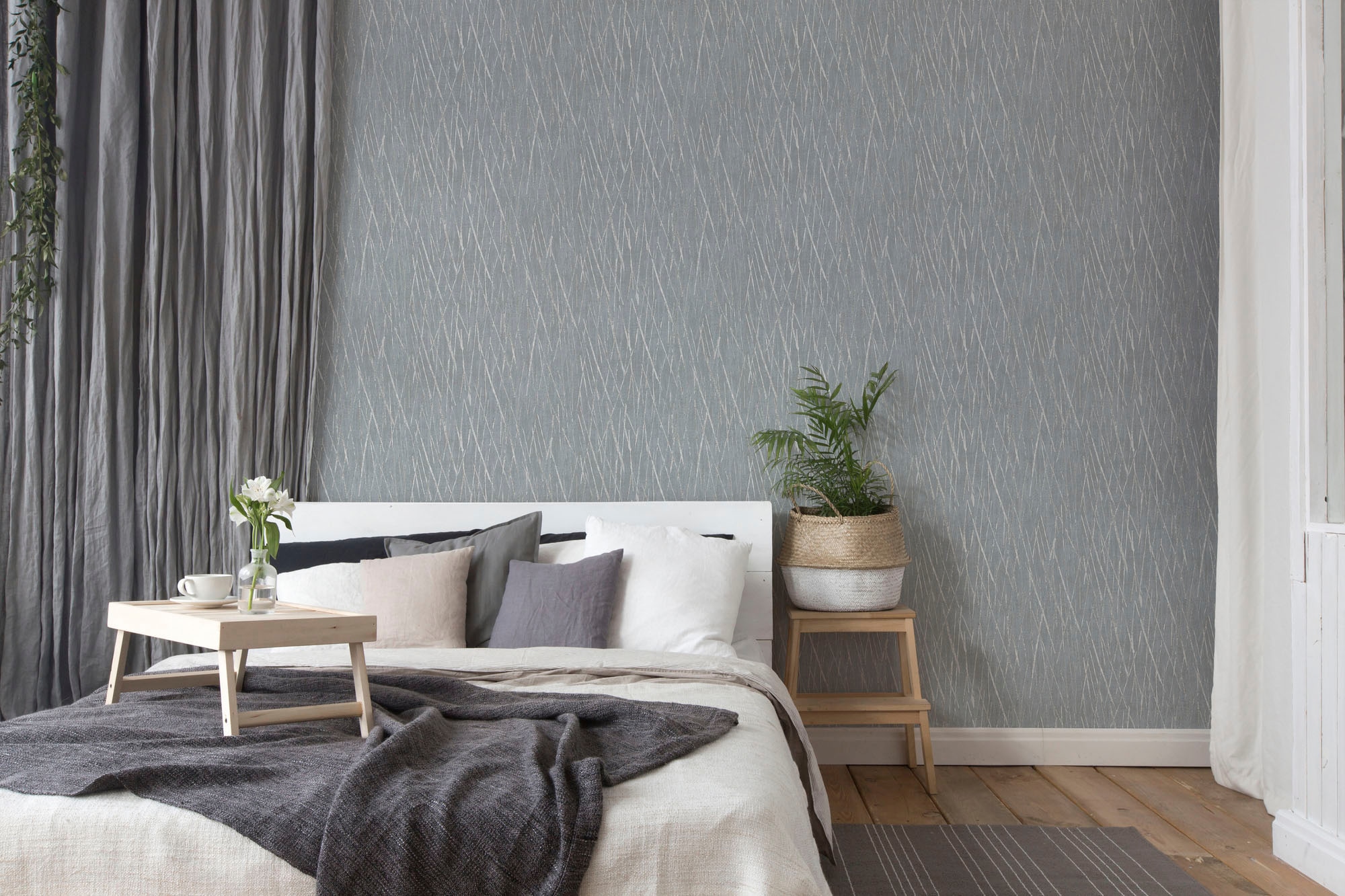 A.S. Création Vliestapete »Hygge«, glänzend-gemustert-Strukturmuster, Metallic Tapete Struktur Tapeten Wohnzimmer Schlafzimmer Küche Design