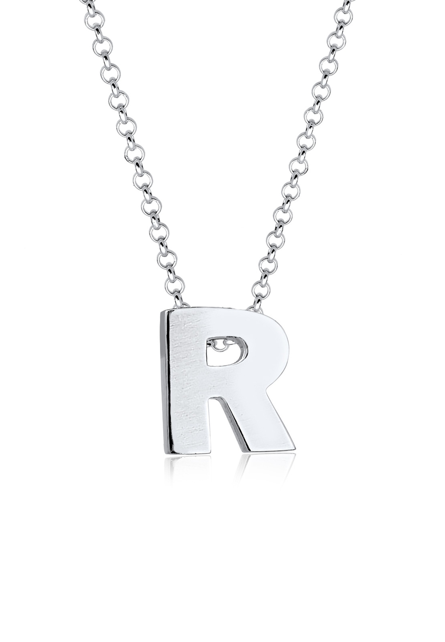 Elli Kette mit Anhänger »Buchstabe R Initialen Trend Minimal 925 Silber«