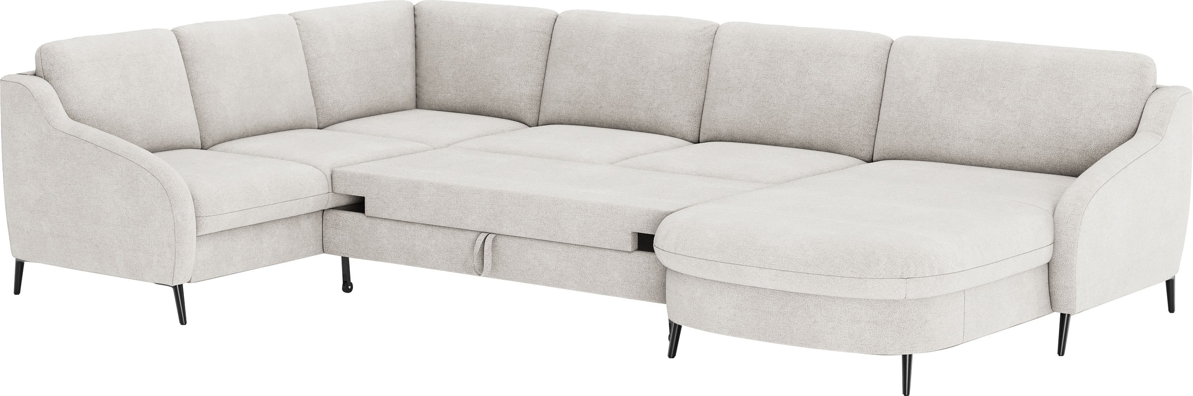 sit&more Wohnlandschaft »Soul U-Form«, wahlweise mit Bettfunktion und Bettkasten oder Schubkasten