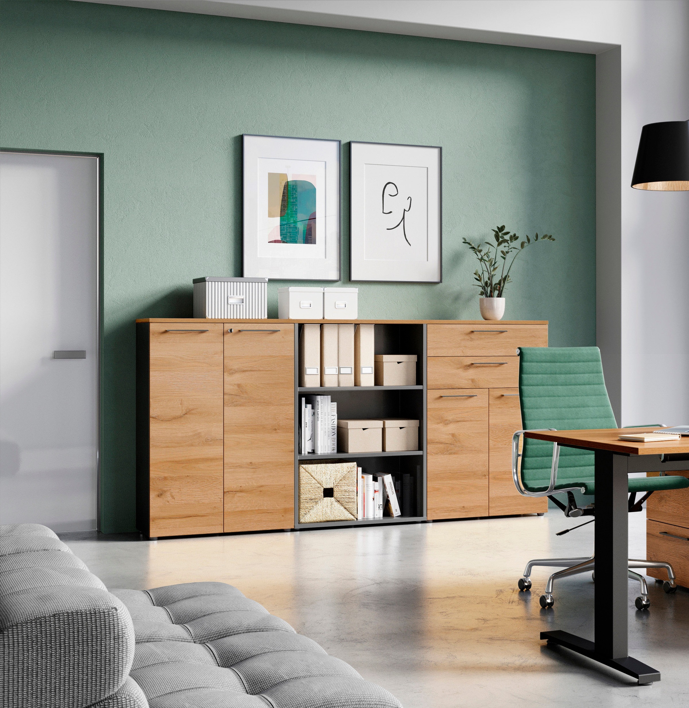 GERMANIA Büromöbel-Set »GW-Agenda« Set, 3 Stk. tlg. günstig online kaufen