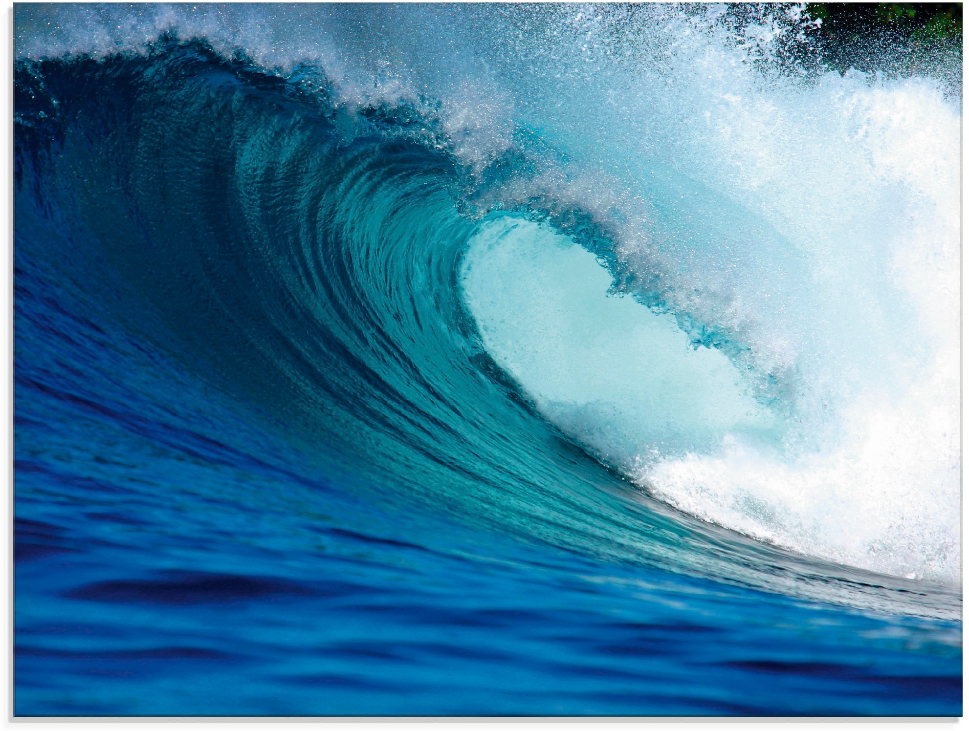 Artland Glasbild »Blaue Surfwelle« Küste 1 Stk. tlg. in verschiedenen Größe günstig online kaufen