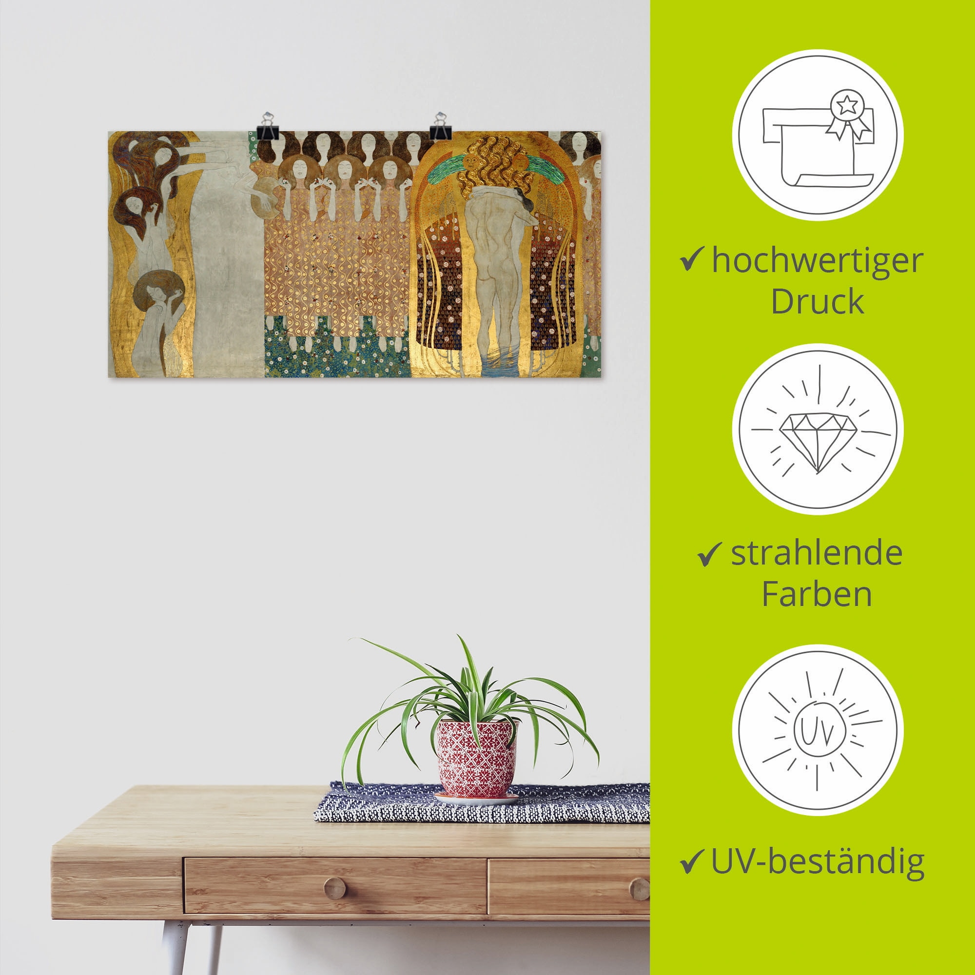 Artland Wandbild »Beethovenfries«, Gruppen & Familien, (1 St.), als Leinwandbild, Poster, Wandaufkleber in verschied. Größen