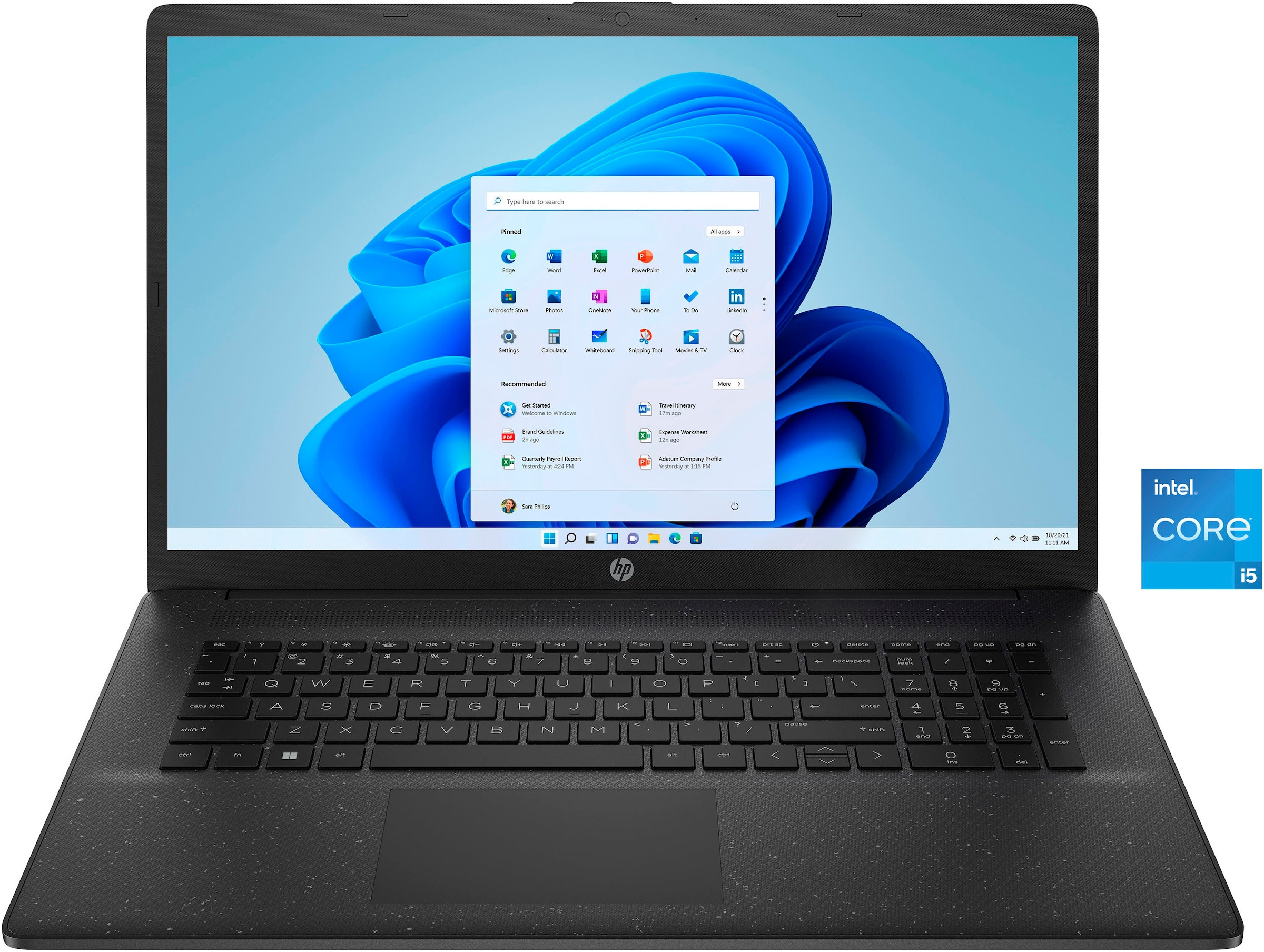 HP Notebook »17-cn4255ng«, 43,9 cm, / 17,3 Zoll, Intel, Core i5, Iris® Xᵉ Graphics, 512 GB SSD