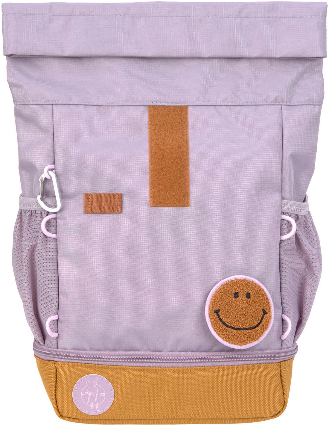 LÄSSIG Kinderrucksack »Little Gang, Mini Rolltop Backpack, lilac« Reflektoren aus recycelten PET-Flaschen
