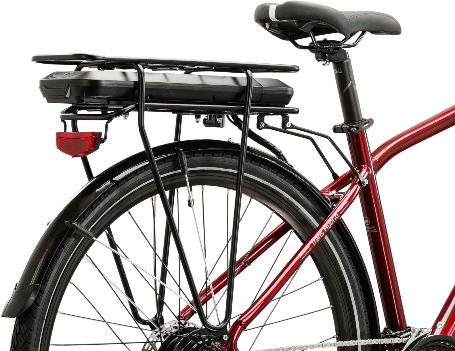 Kross E-Bike »E-Trekkingrad Trans Hybrid EE 28 Zoll rot«, 21 Gang, Shimano, Tourney TX800, Heckmotor 250 W