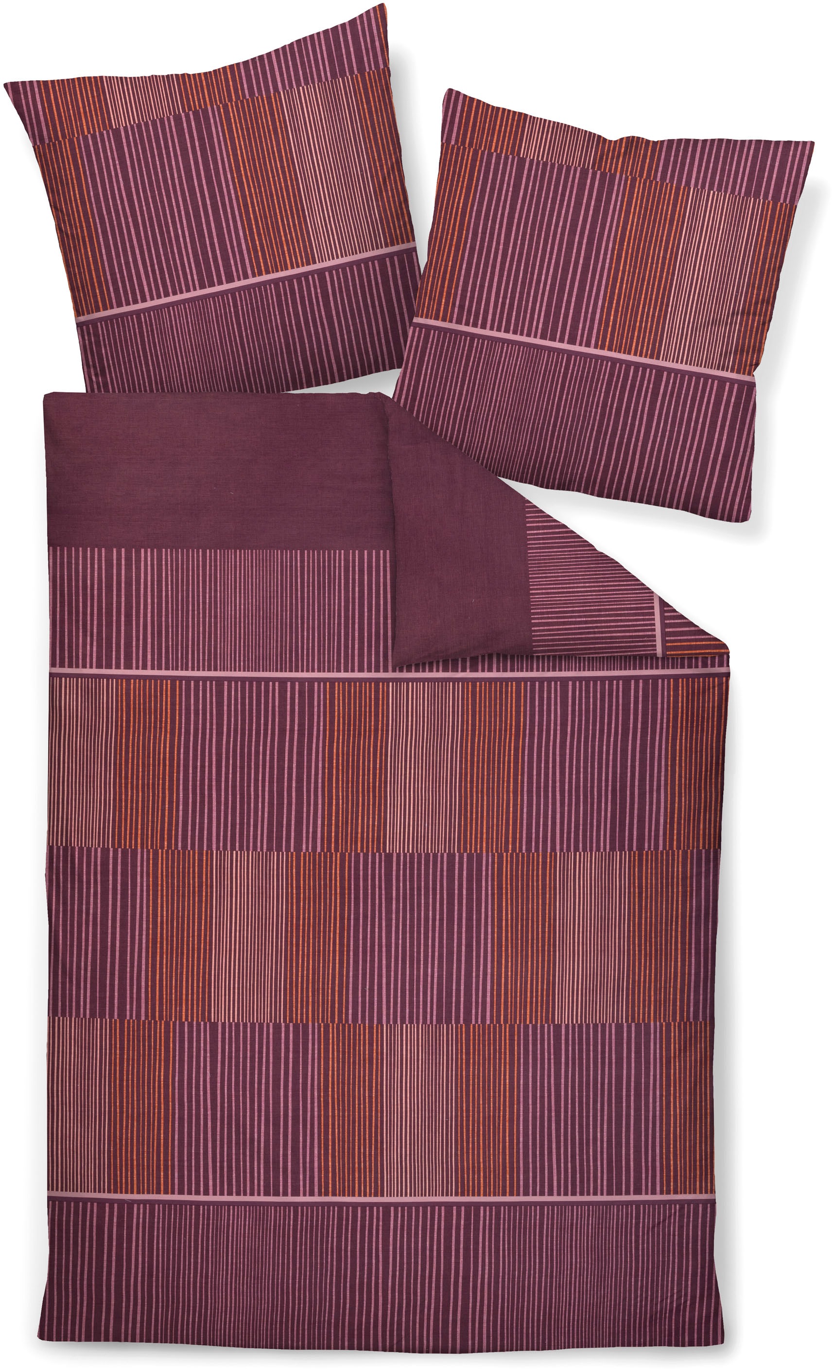 Janine Bettwäsche »Mako-Satin98125 06«, mit Reissverschluss günstig online kaufen