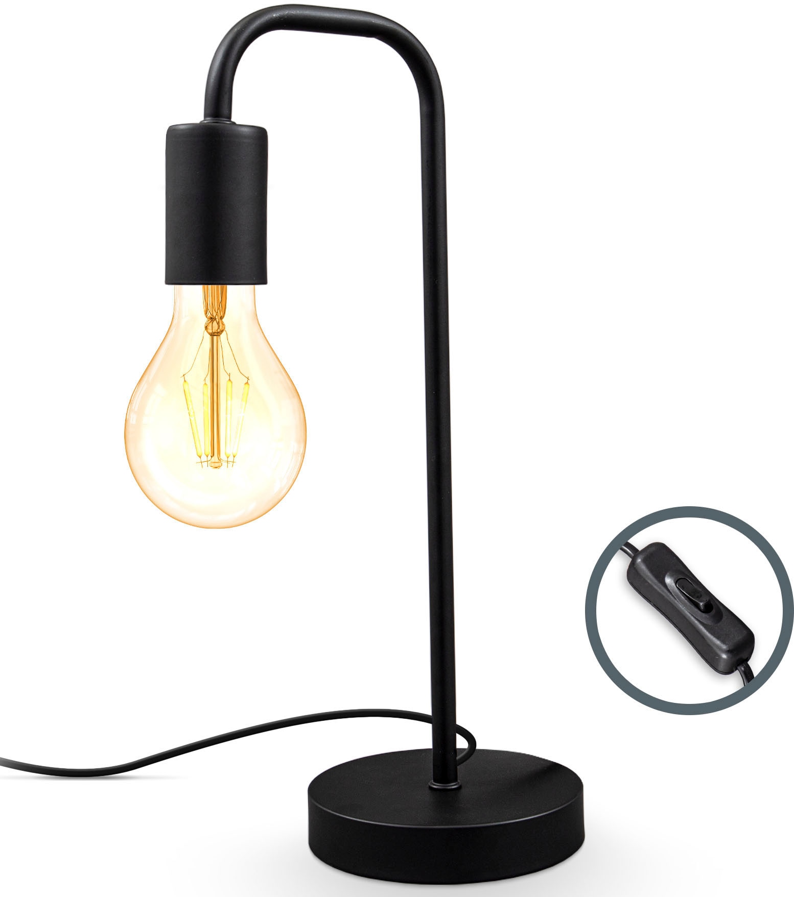 B.K.Licht Stehlampe und Tischleuchte im Set