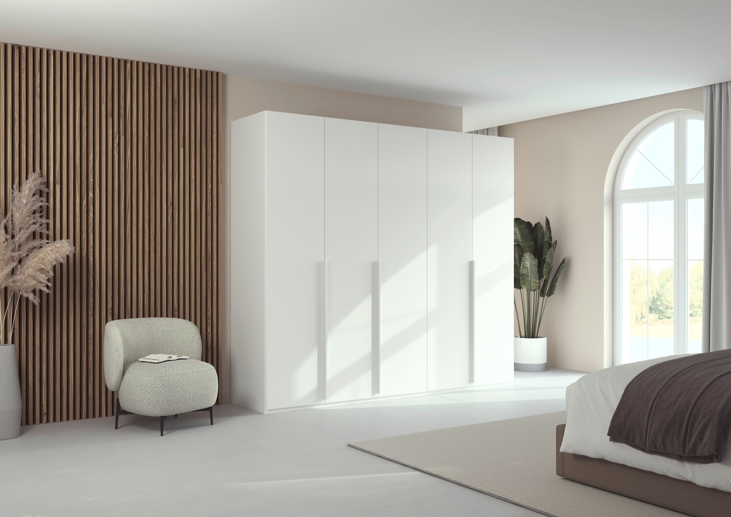 LeGer Home by Lena Gercke Kleiderschrank »Schrank Garderobe Ankleide Schlafzimmer Flur Serina«, (in 3 verschiedenen Ausstattungen BASIC/CLASSIC/PREMIUM), in 6 Breiten (101 - 401 cm) mit Front Glas oder Dekor MADE IN GERMANY