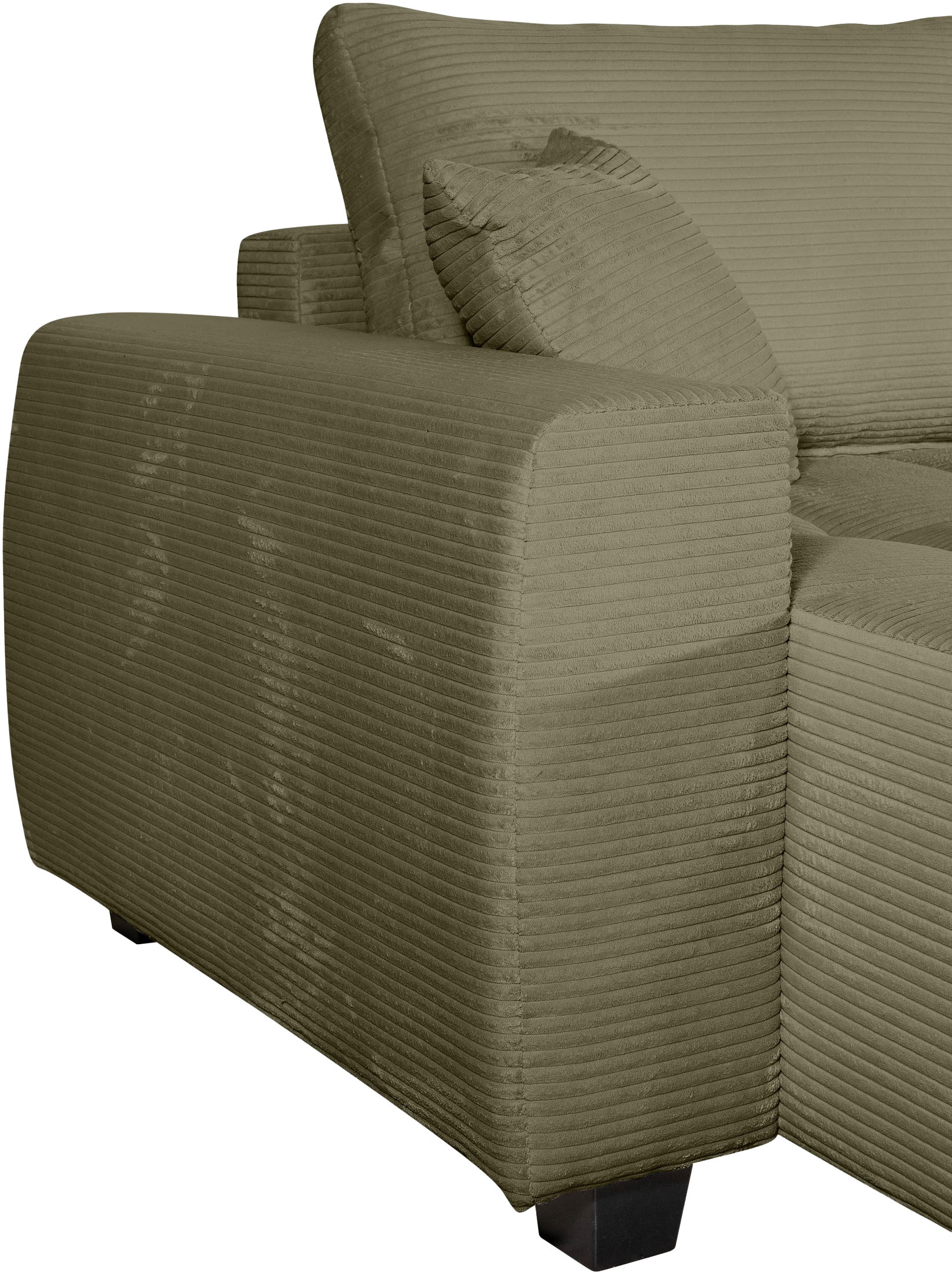 OTTO home Wohnlandschaft »Bella U-Form, B: 314 cm, inkl. Schlaffunktion, auch in Cord« inkl. Bettkasten, Bonellfederkern, extra große Liegefläche: 269x135cm