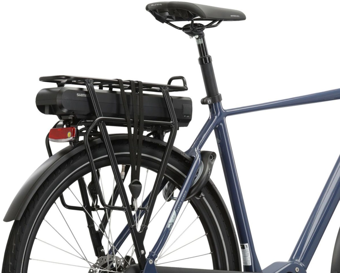 Kross »E-Citybike Sentio Hybrid 4.0 28 Zoll blau - Shimano Mittelmotor« 7 Gang Shimano NEXUS Schaltwerk Nabenschaltung Mittelmotor 250 W SHIMANO 36 V/250 W, Mittelmotor DU-E500