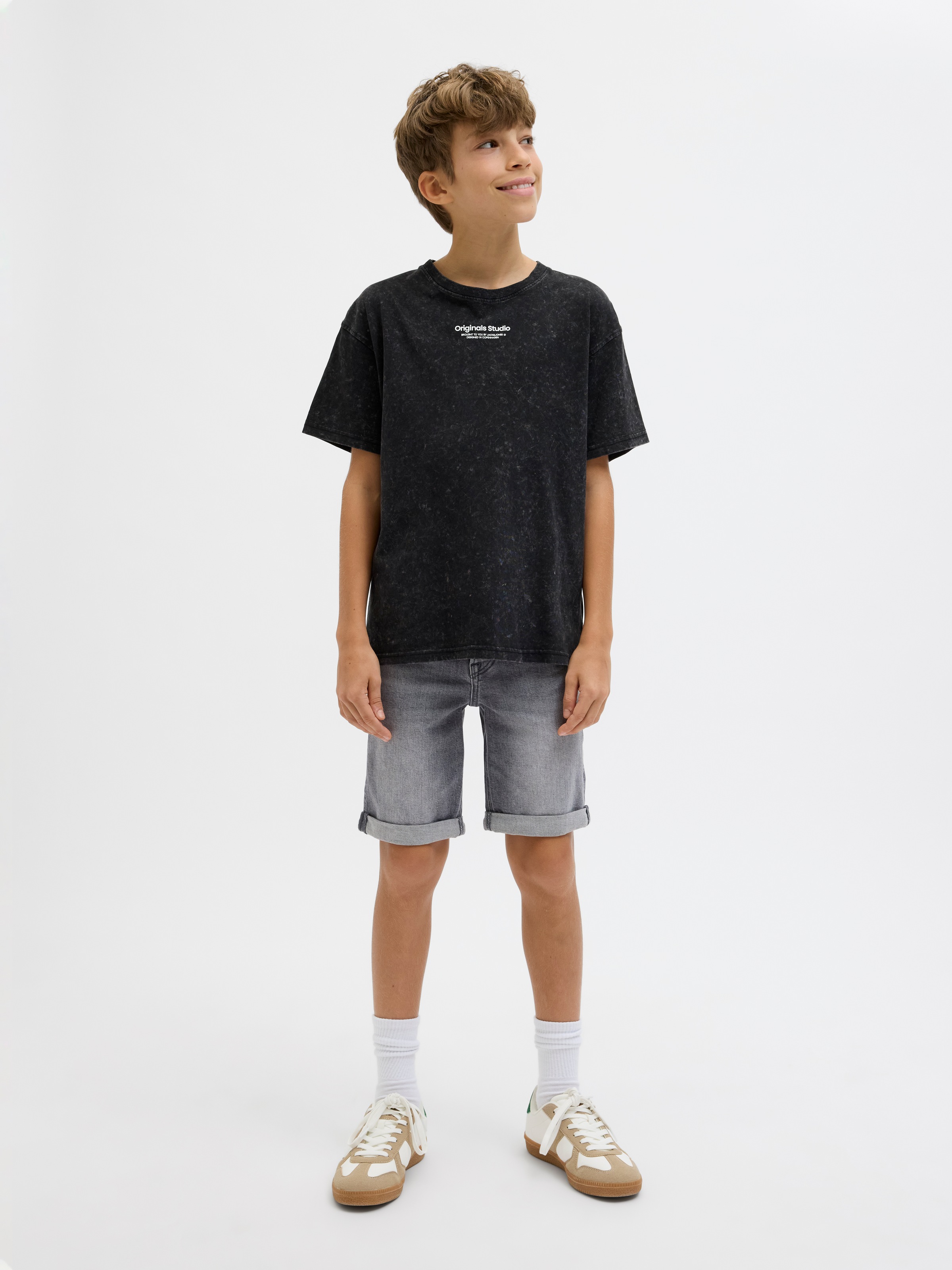 Jack & Jones Junior Shorts »JJIRICK bequem mit mittlerer Taille für Jungen«, unifarben, modisch, regular fit, Web