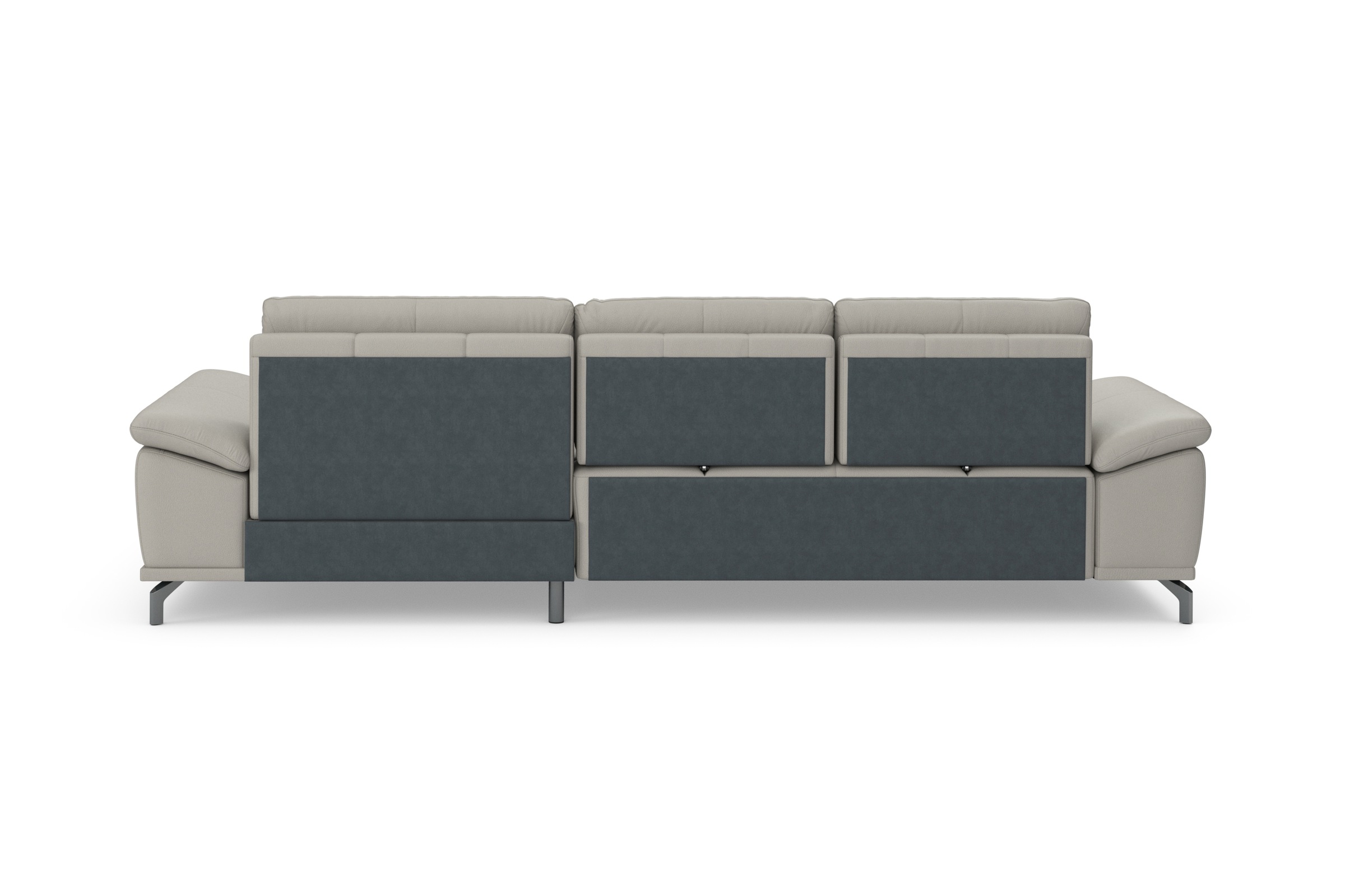 Places of Style Ecksofa Costello, mit Sitztiefenverstellung und Armlehnfunktion, incl. 3 Nierenkissen
