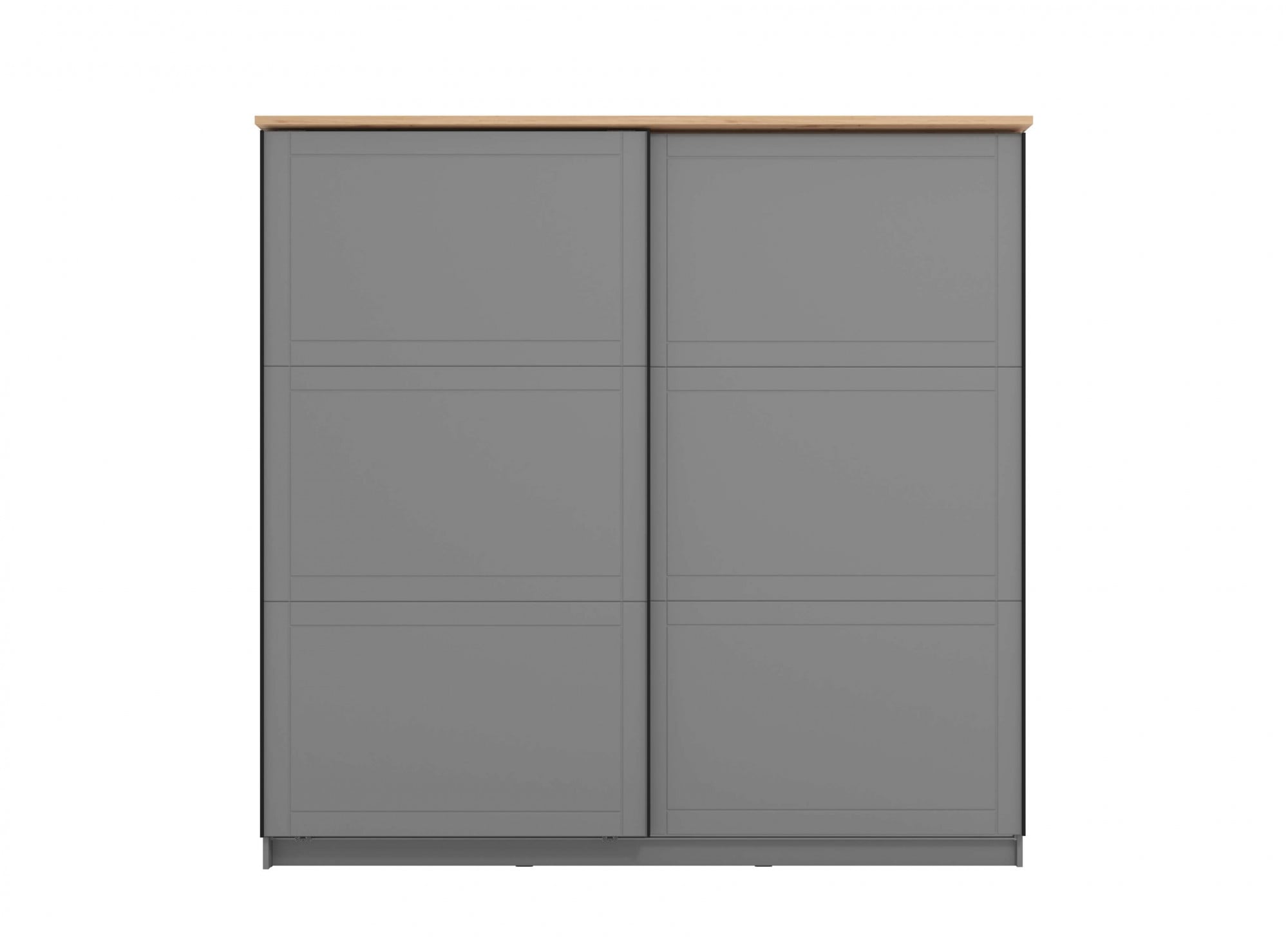 Home affaire Schwebetürenschrank »Valencia, Kleiderschrank im Landhausstil, 220x214x65,5cm«, mit kompletter Innenausstattung, FSC®-zertifizierter Holzwerkstoff