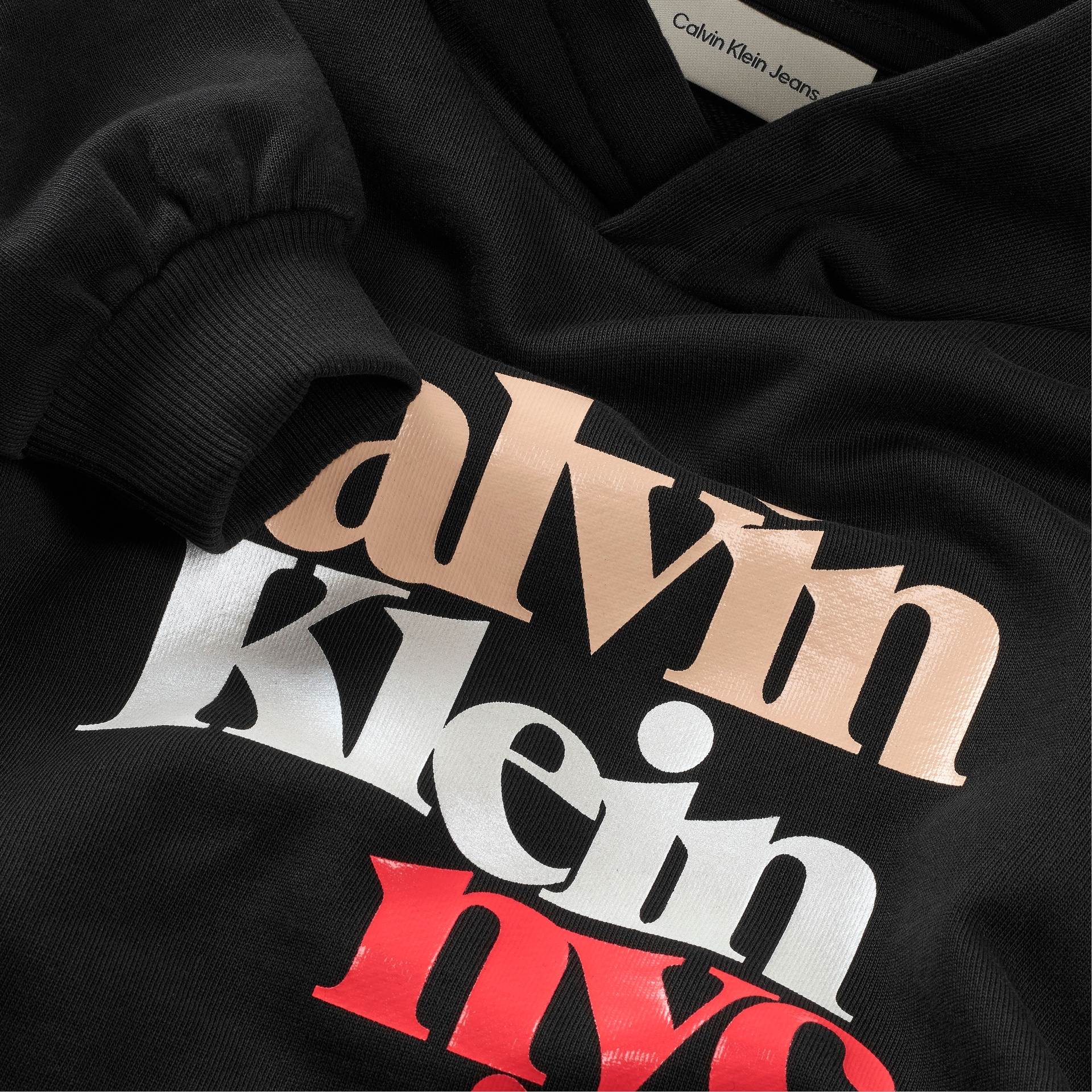 Calvin Klein Jeans Kapuzensweatshirt »PEARL SIGNATURE TERRY HOODIE«, für Kinder bis 16 Jahre, mit großem Druck

