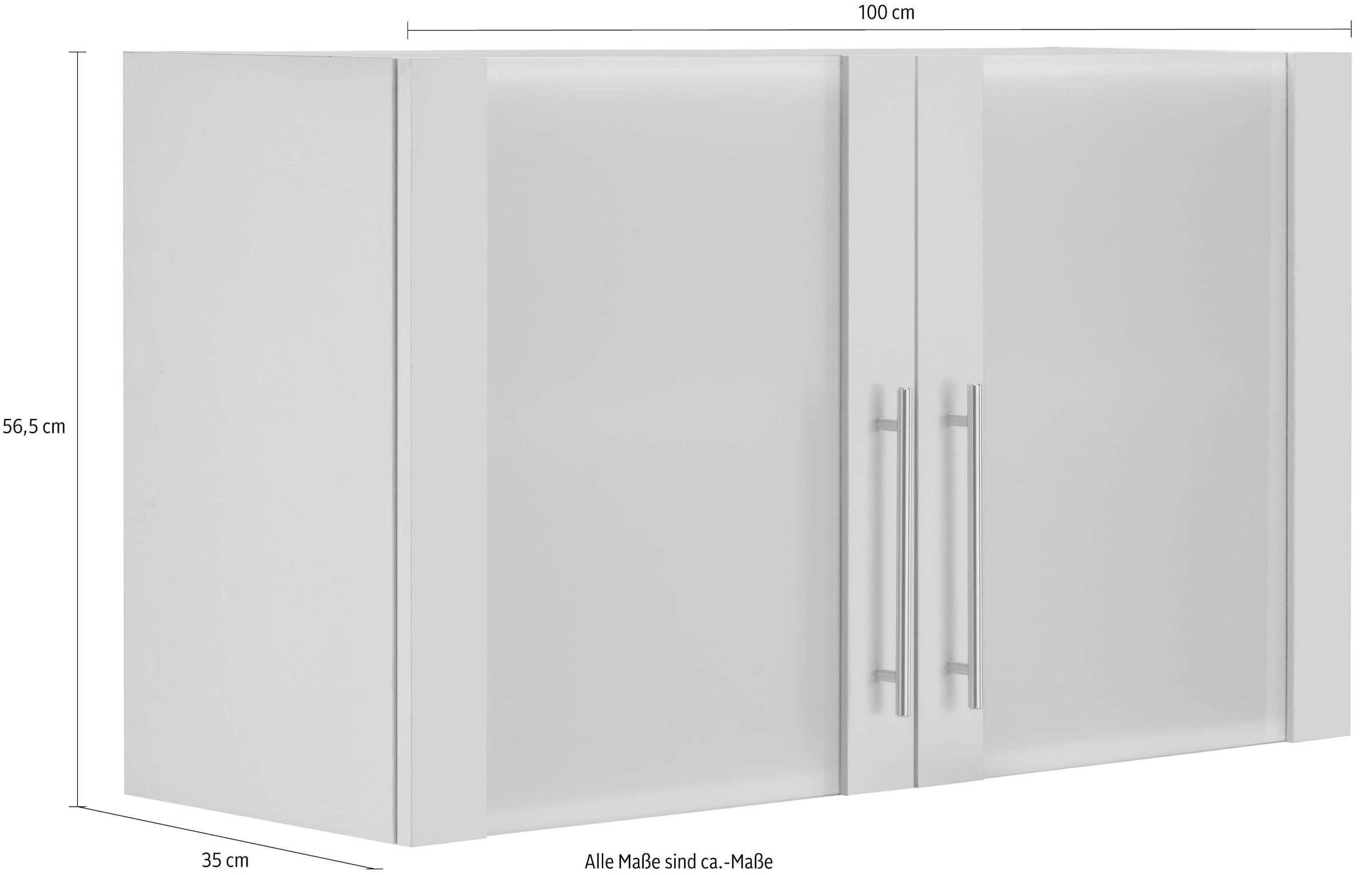 wiho Küchen Glashängeschrank »Cali«, Front mit Glaseinsatz