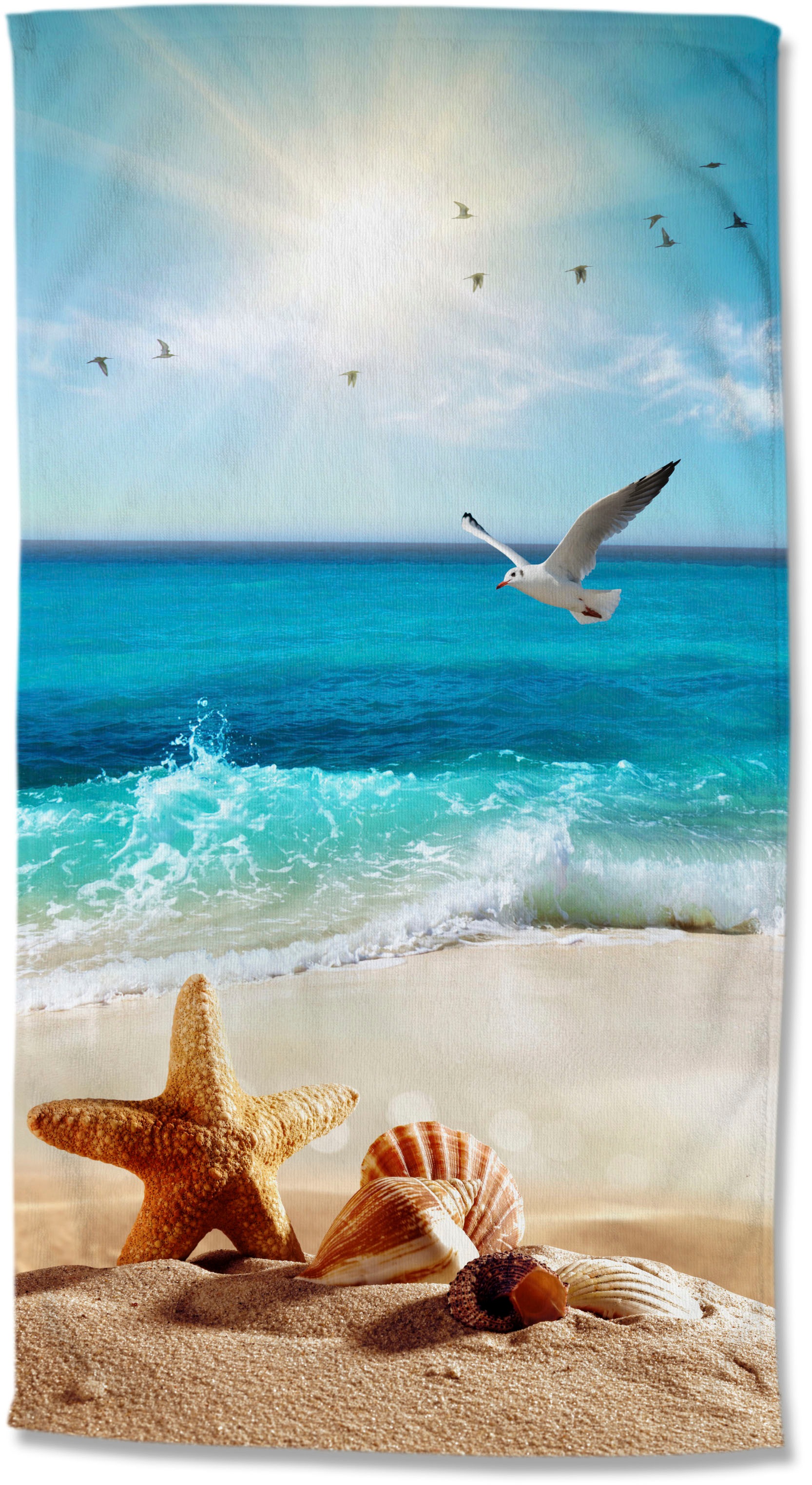good morning Strandtuch »Sealife«, (Packung, 1 St., 1 stuck strandtuch), Mi günstig online kaufen