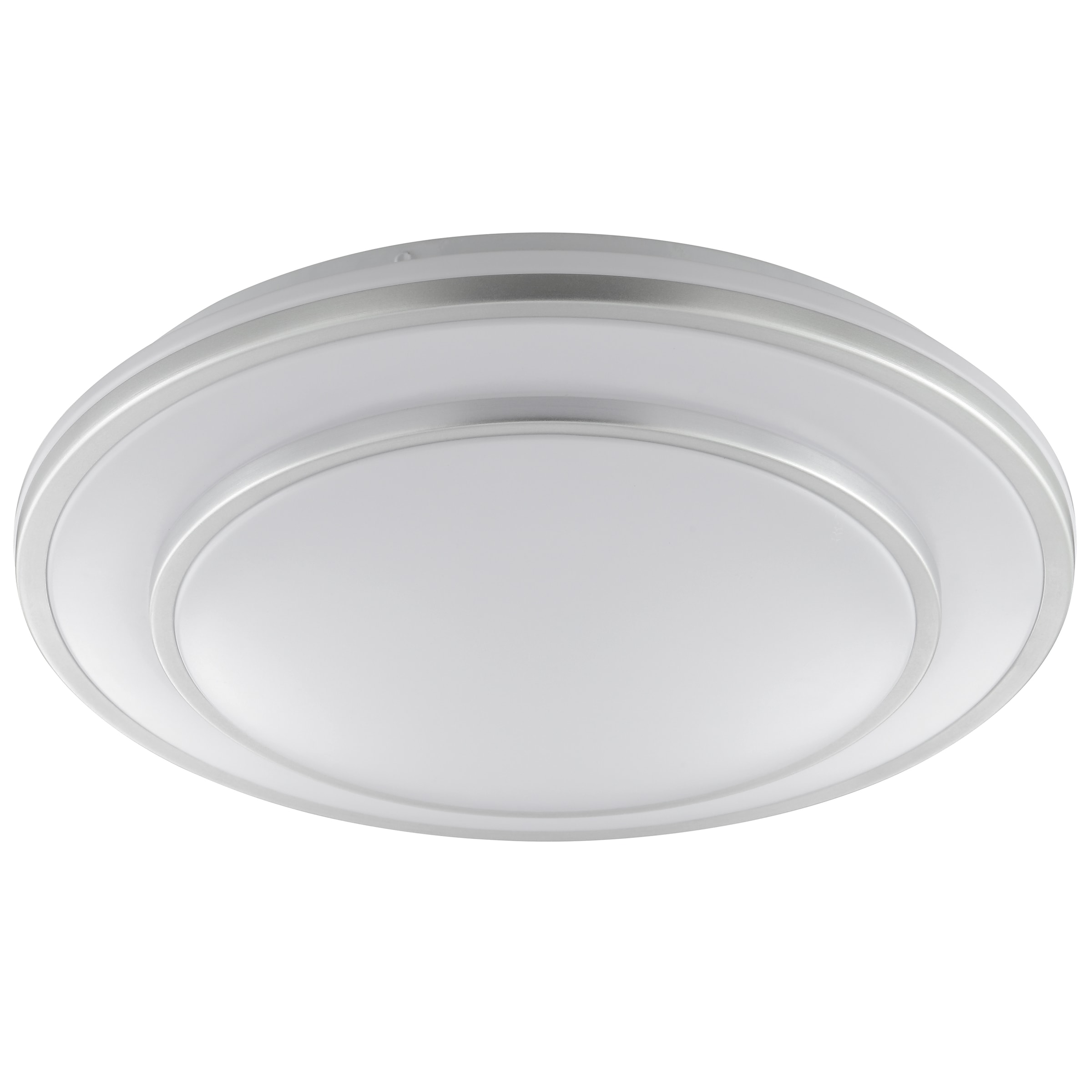 Brilliant LED Deckenleuchte »Luciano« LED-Modul 1 Stk. Neutralweiß Ø 40 cm x 8 cm, 2160 lm, 4000 K, EEC A, aluminiumfarben/weiß