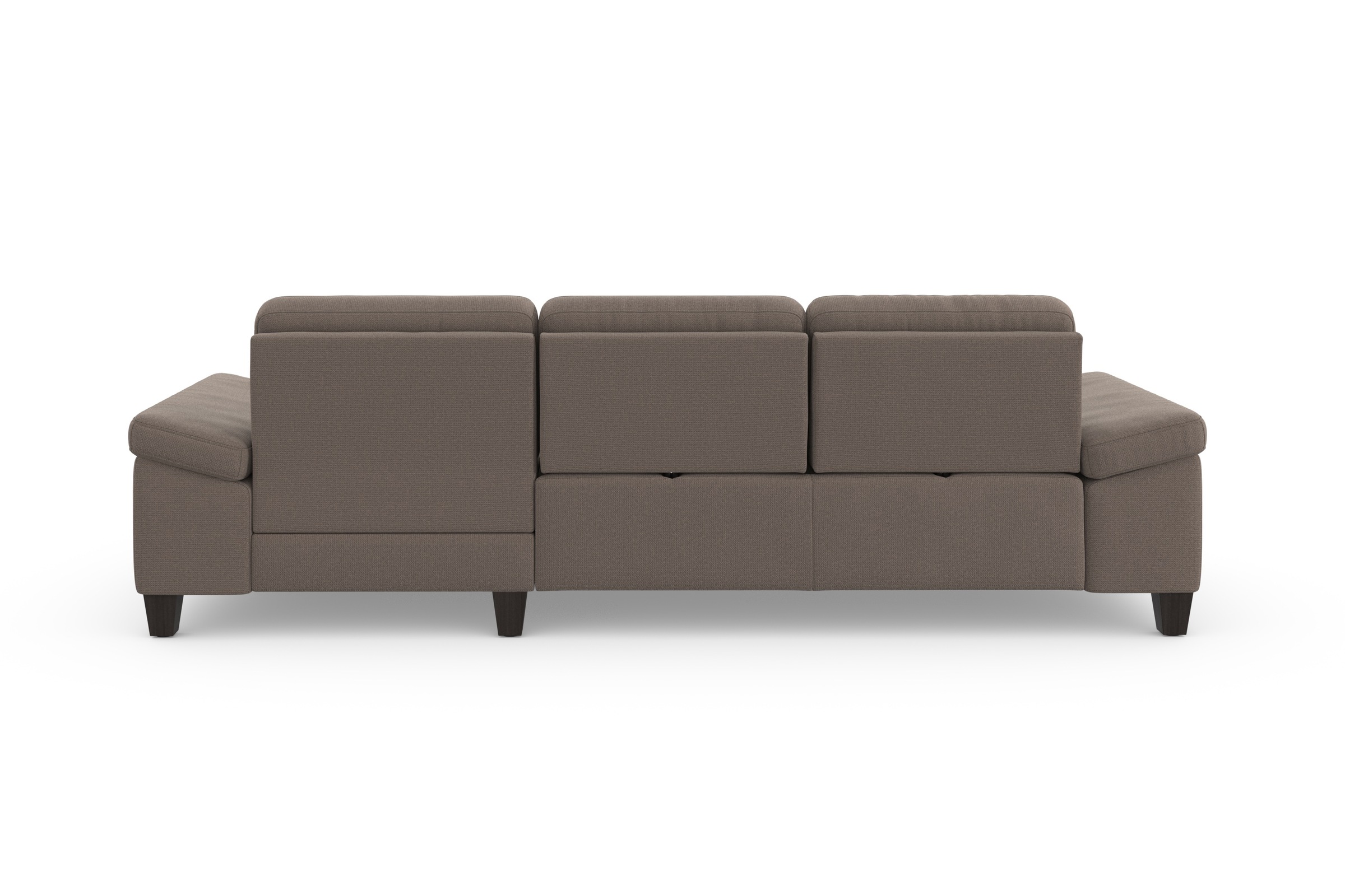 sit&more Ecksofa »Westham L-Form«, Recamiere, mit oder ohne Bettfunktion, Bettkasten, Füße wengefarben