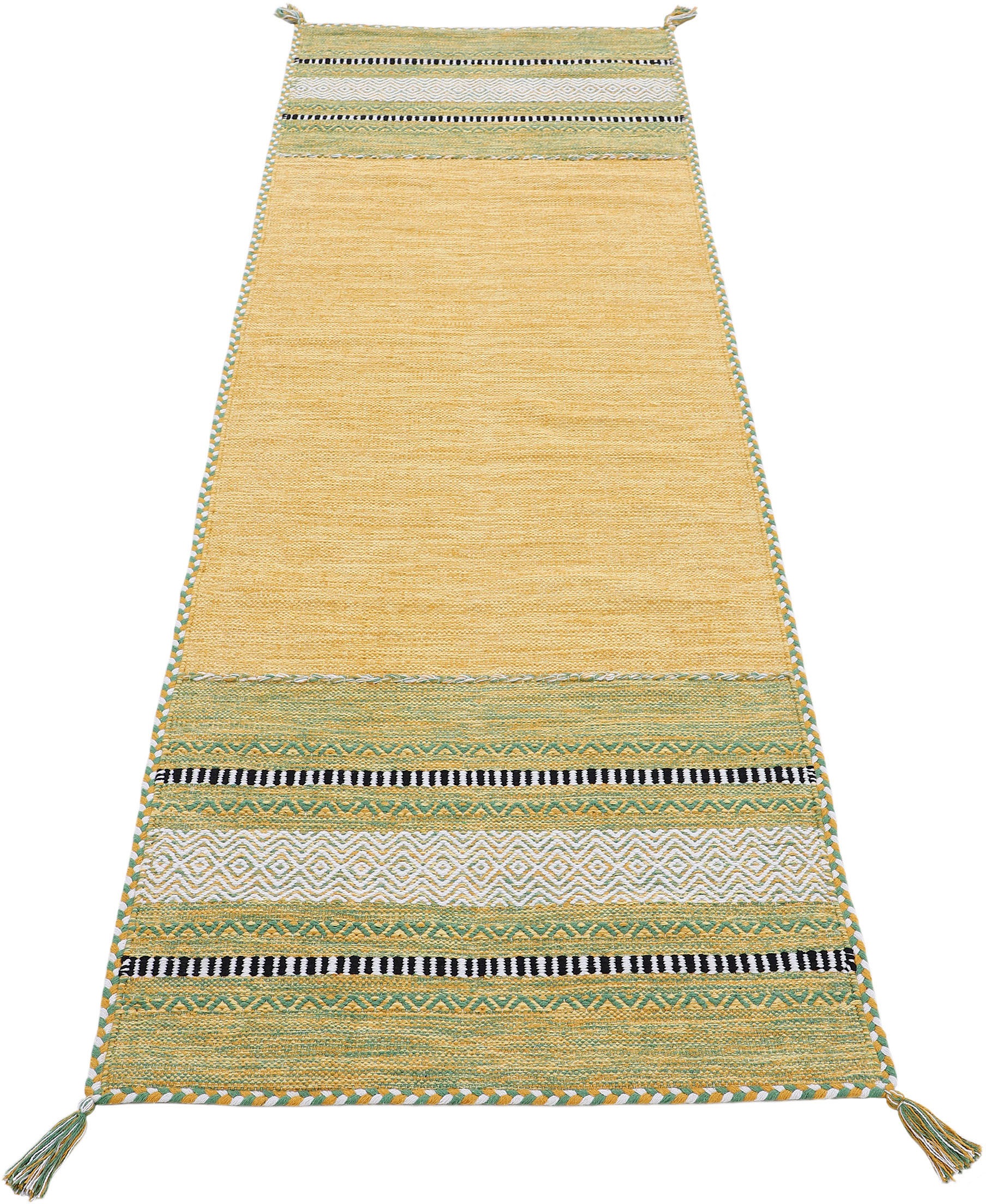 carpetfine Teppich »Kelim Azizi«, rechteckig, 5 mm Höhe, Baumwolle, Wendete günstig online kaufen