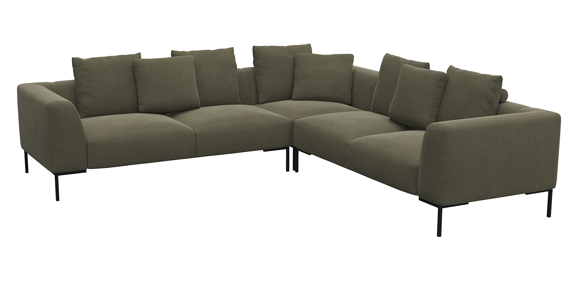 FLEXLUX Ecksofa "Sava gleichschenklig, Designsofa, bequem und komfortabel, günstig online kaufen