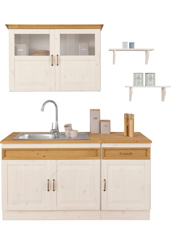 Home affaire Küchen-Set »Fanö«, (5 St.), ohne E-Geräte, Breite 150 cm, aus massiver... kaufen