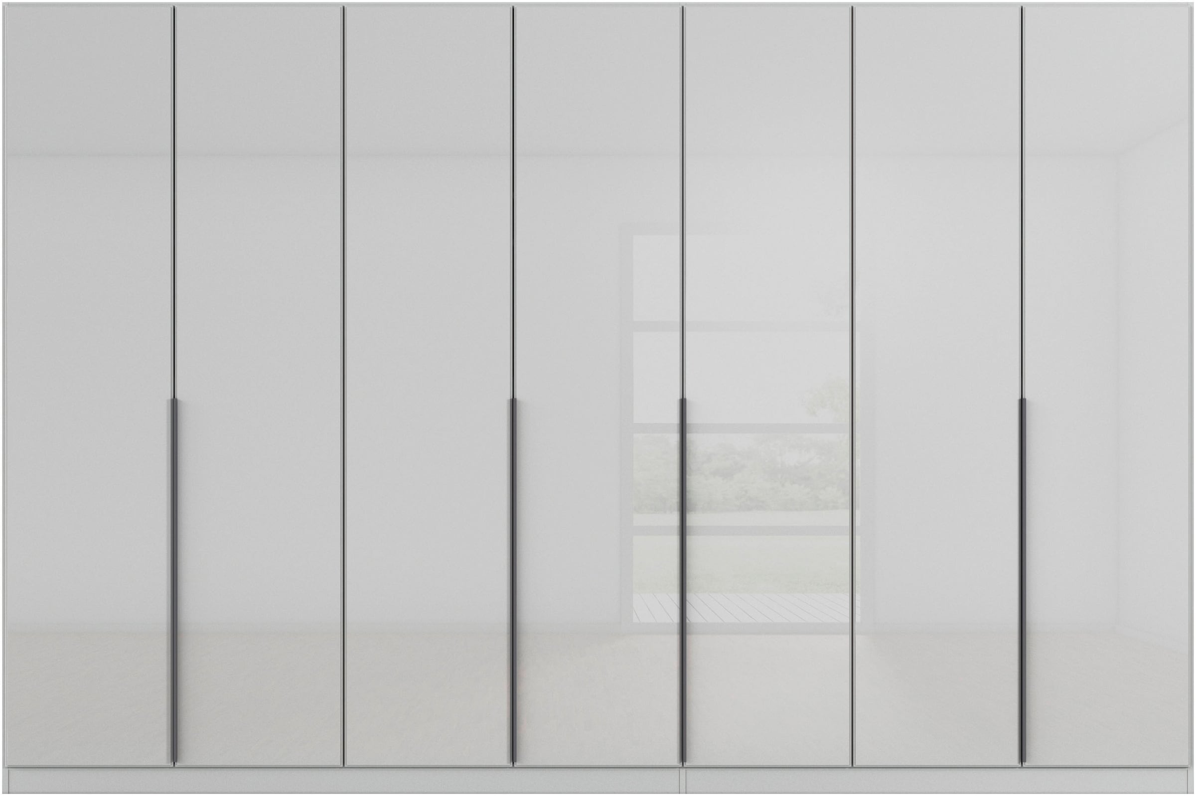 rauch Drehtürenschrank »Kleiderschrank Kleiderschränke Schrank Garderobe AGORDO mit Glasfront«, (in zwei Griff-Farben), durchdachte Innenausstattung, in 6 Breiten und 2 Höhen MADE IN GERMANY