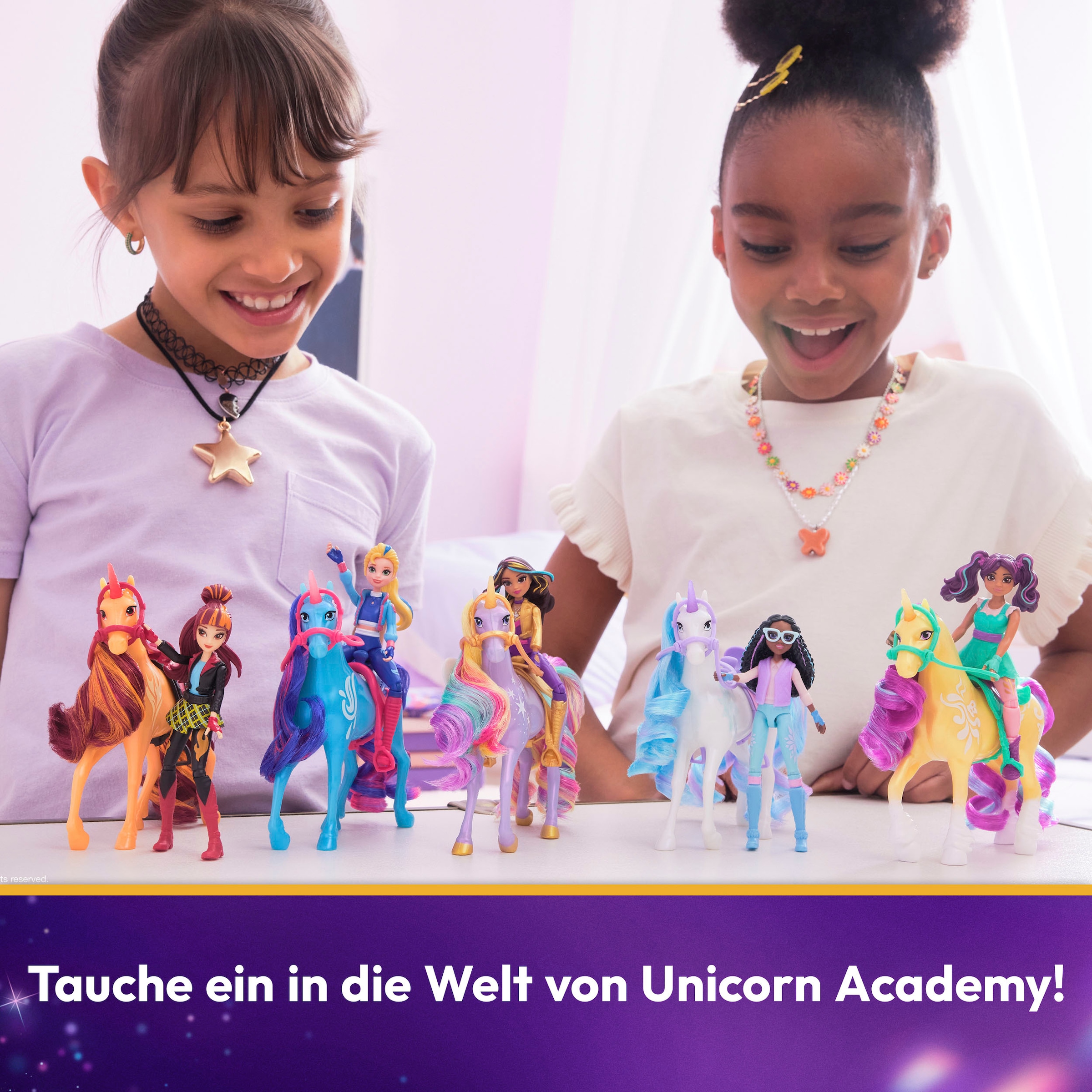 Spin Master Anziehpuppe »Unicorn Academy - Small Doll & Unicorn - Ava & Leaf«