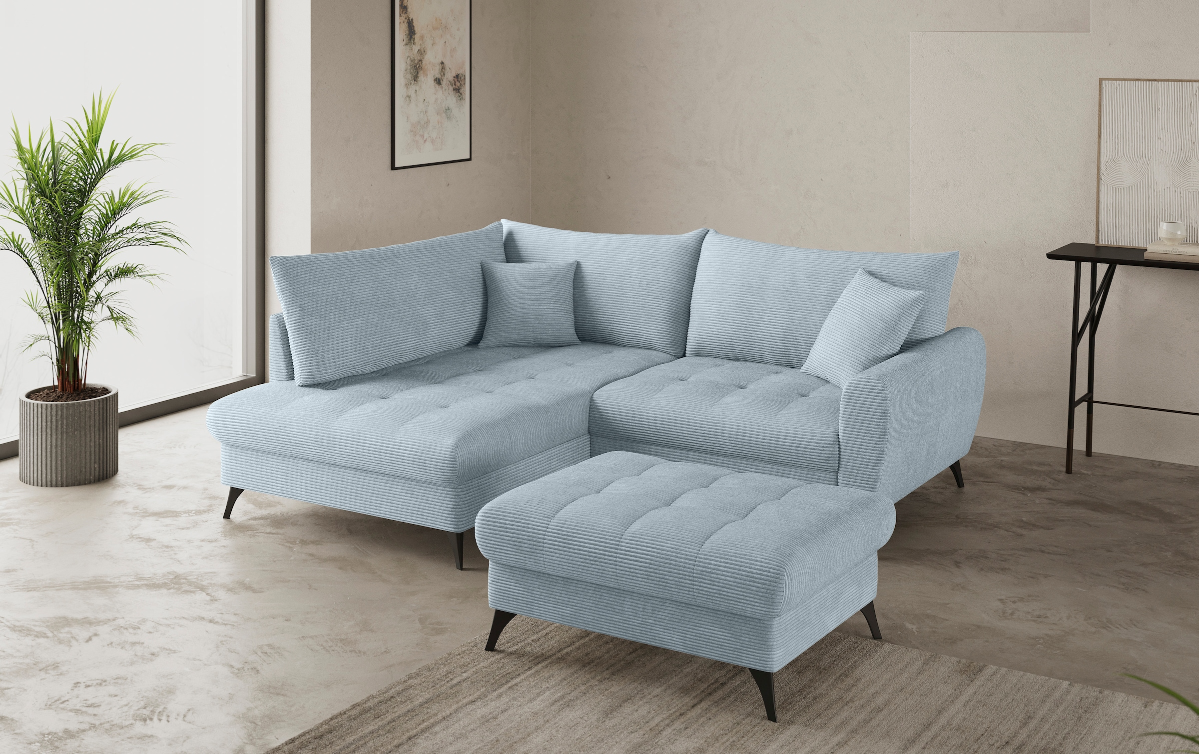 Mr. Couch Hockerbank »Blackburn II«, Passend zu der Garnitur, mit Kaltschaum, bis 140 kg belastbar