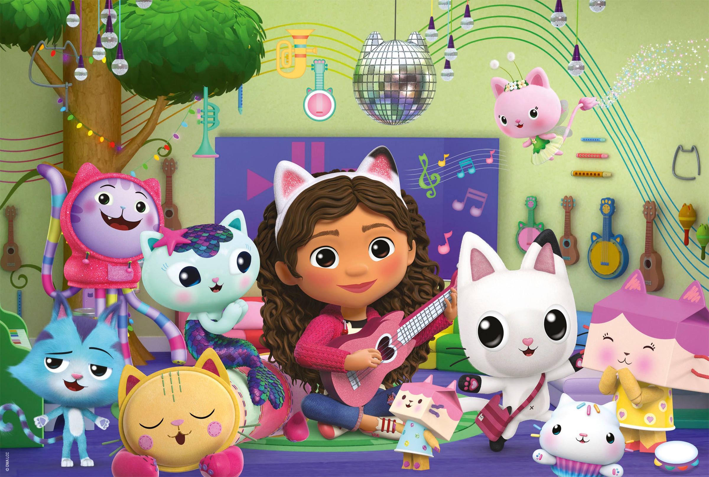 Schmidt Spiele Puzzle »Miau-ziger Partyspaß von Gabby's Dollhouse«, (40 tlg.), mit Glitzereffekt; Made in Europe