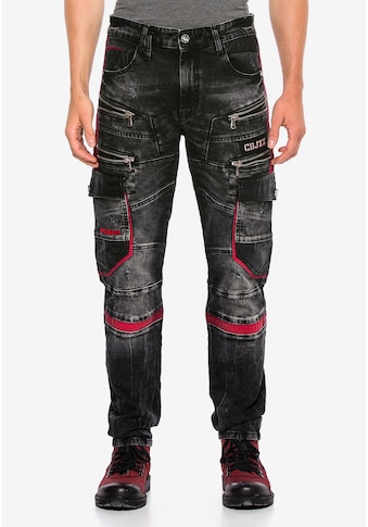 Cipo & Baxx Straight-Jeans, mit auffälligen Elementen kaufen