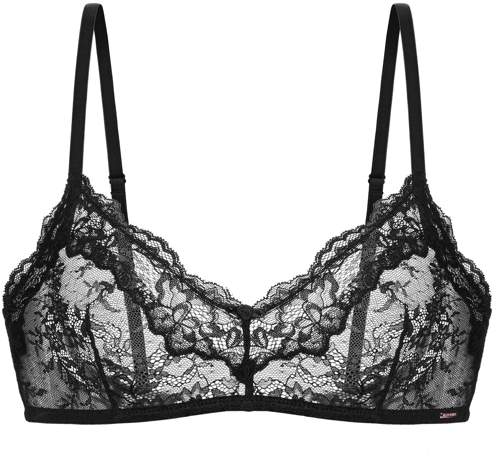 Dorina Bralette »Origins« 2er Pack,  durchgehende Spitze mit Spitzenbesatz an den Körbchen, ohne Bügel