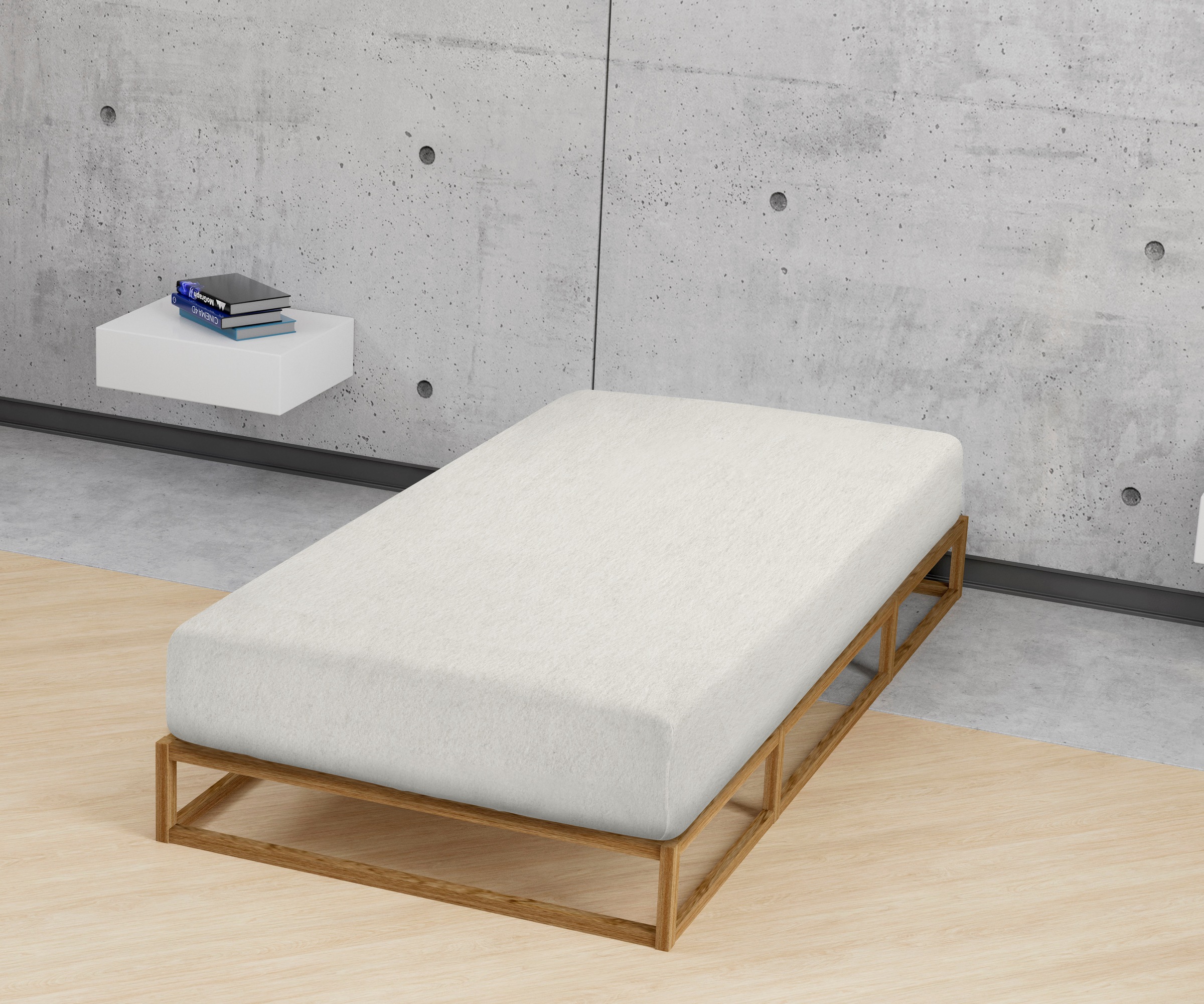Biberna Spannbettlaken »Hermal Biber, Melange-Optik, in Gr. 90x200, 140x200 oder 180x200 cm«, 100% Baumwolle, weich + warm, Matratzenhöhe bis 22 cm, Made in Germany