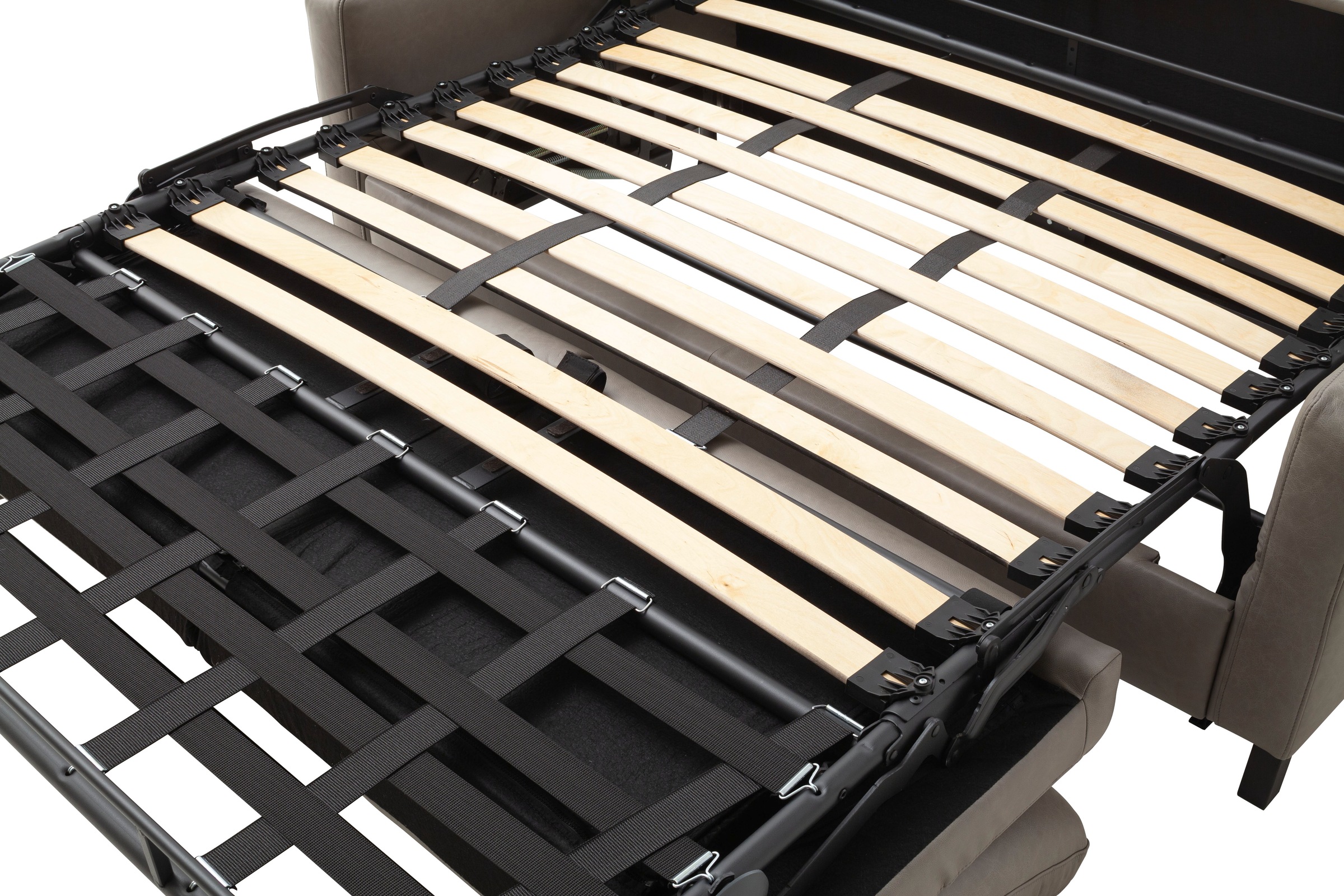 Home affaire Schlafsofa »Calestra, Lederbezug, 2-Sitzer mit Kaltschaummatratze, Breite 168 cm« Längsschläfer mit echter Dauerschläferfunktion & flexibel stellbar