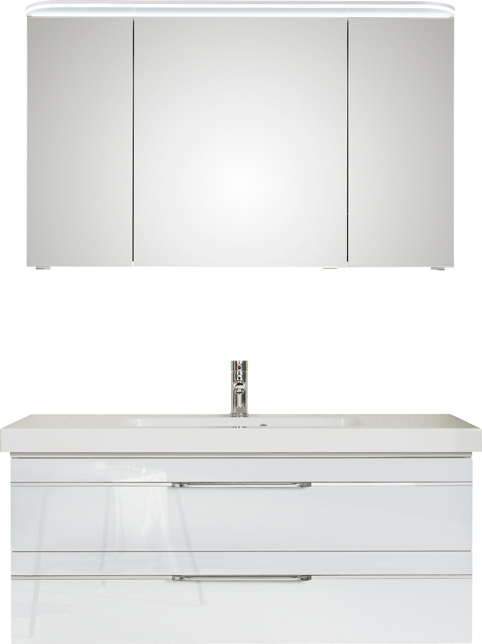 Saphir Badmöbel-Set »Balto Sprint 2-teilig, Mineralmarmor-Waschtisch mit LE günstig online kaufen