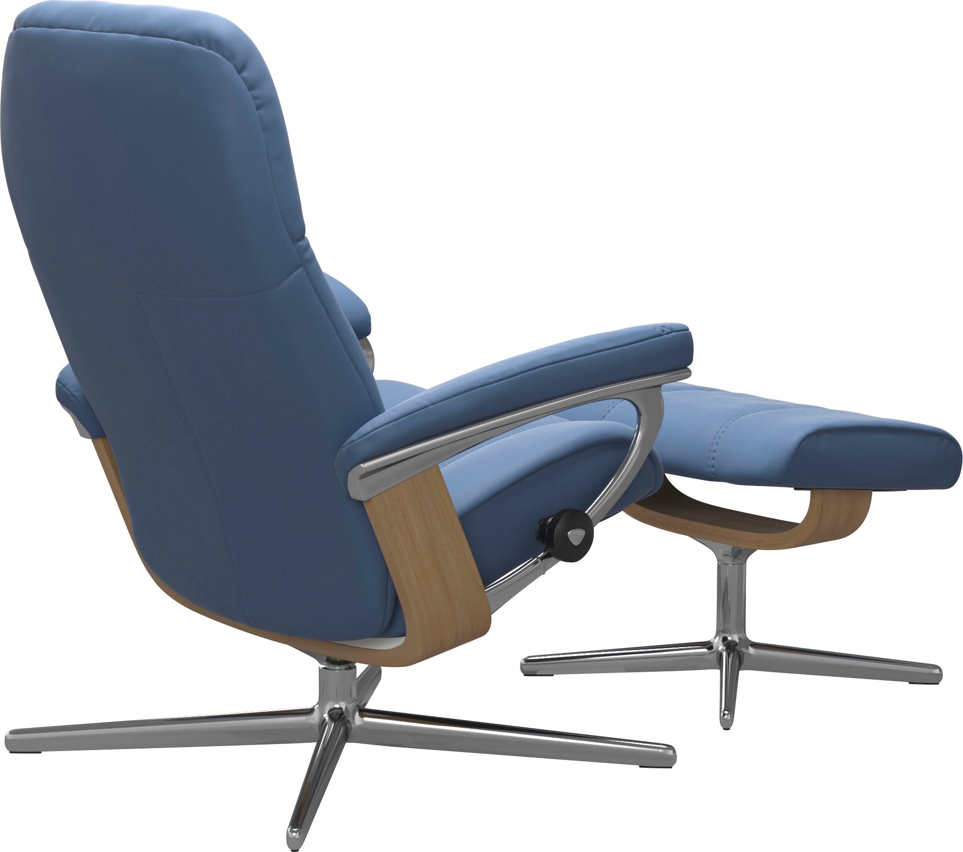 Stressless® Fußhocker »Consul«, mit Cross Base, Größe S, M & L, Holzakzent Eiche