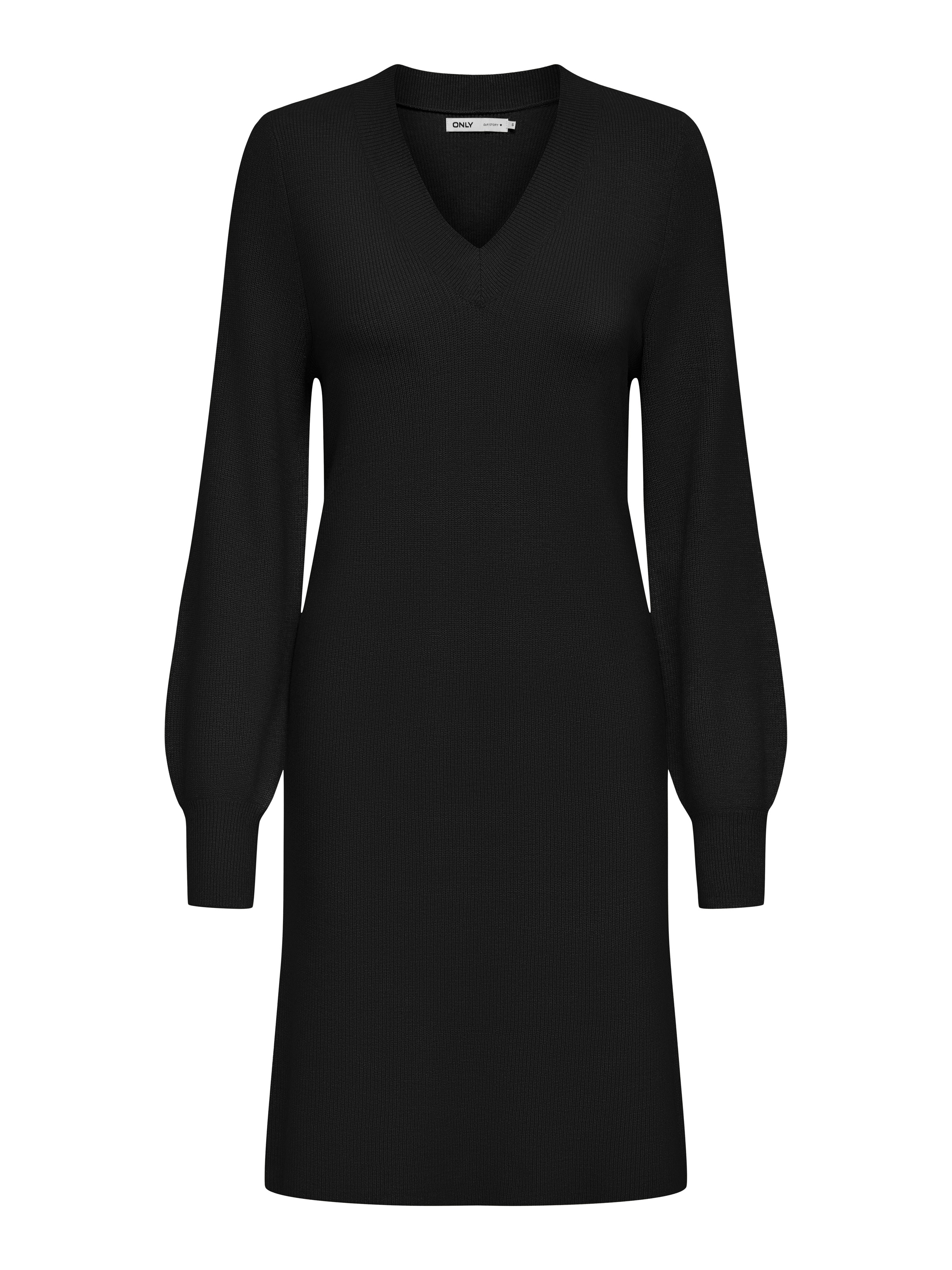 ONLY Strickkleid »ONLKATIA LS V-NECK DRESS NCA KNT«
