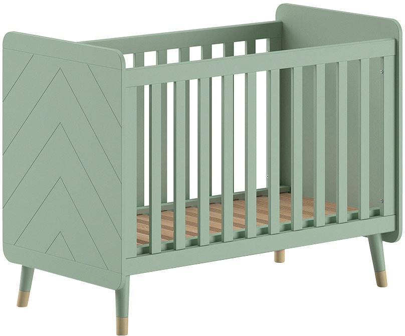 Vipack Kinderbett »Billy, Babybett 60/120 cm, 3-fach verstellbarer Lattenrost«, (B/H/T ca. 123,6x96x68cm, hochwertig verarbeitet, moderne Optik), Ausf. MDF lackiert, wahlweise 3 Farben