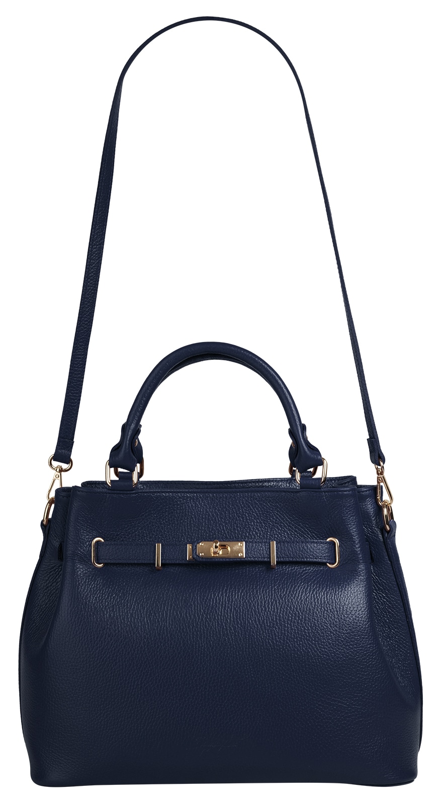 Samantha Look Henkeltasche, echt Leder, Made in Italy, geräumige Henkeltasche mit Smartphonefach