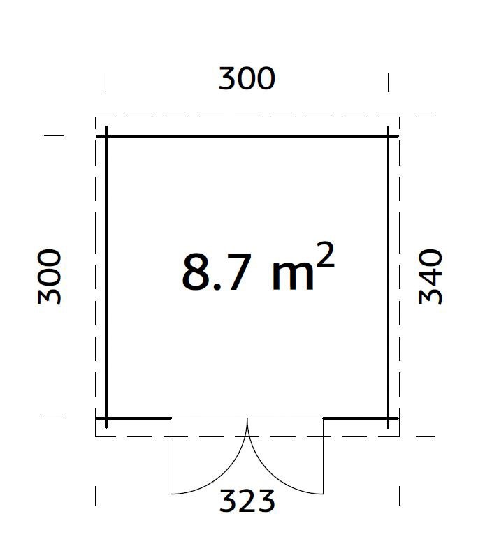 Palmako Gartenhaus »Ella«, 8,7 m²