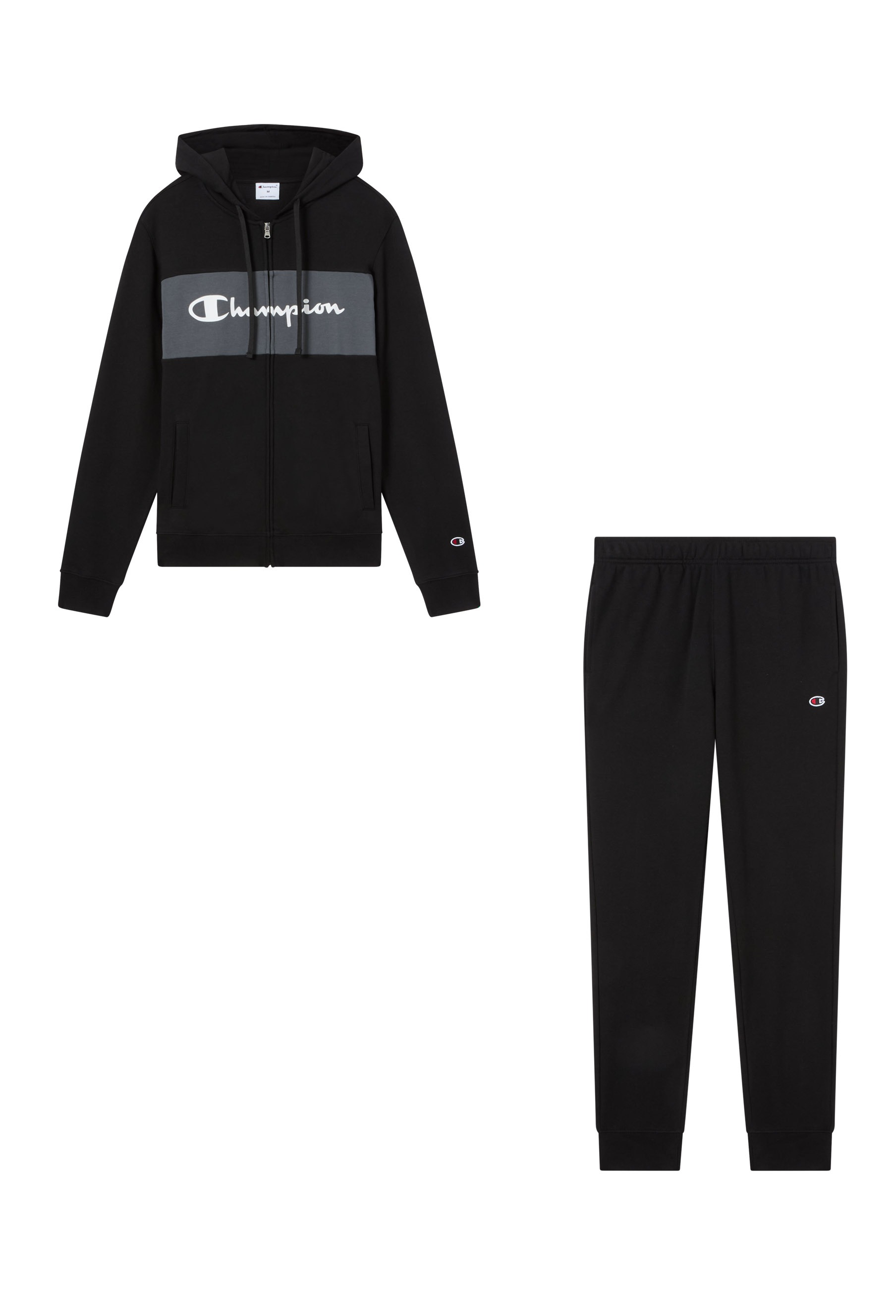 Champion Jogginganzug »Sportswear Hooded Full Zip Suit« 2 tlg. mit Kapuze, zweiteiliges Set, aus Baumwolle und Polyester, Sweatware