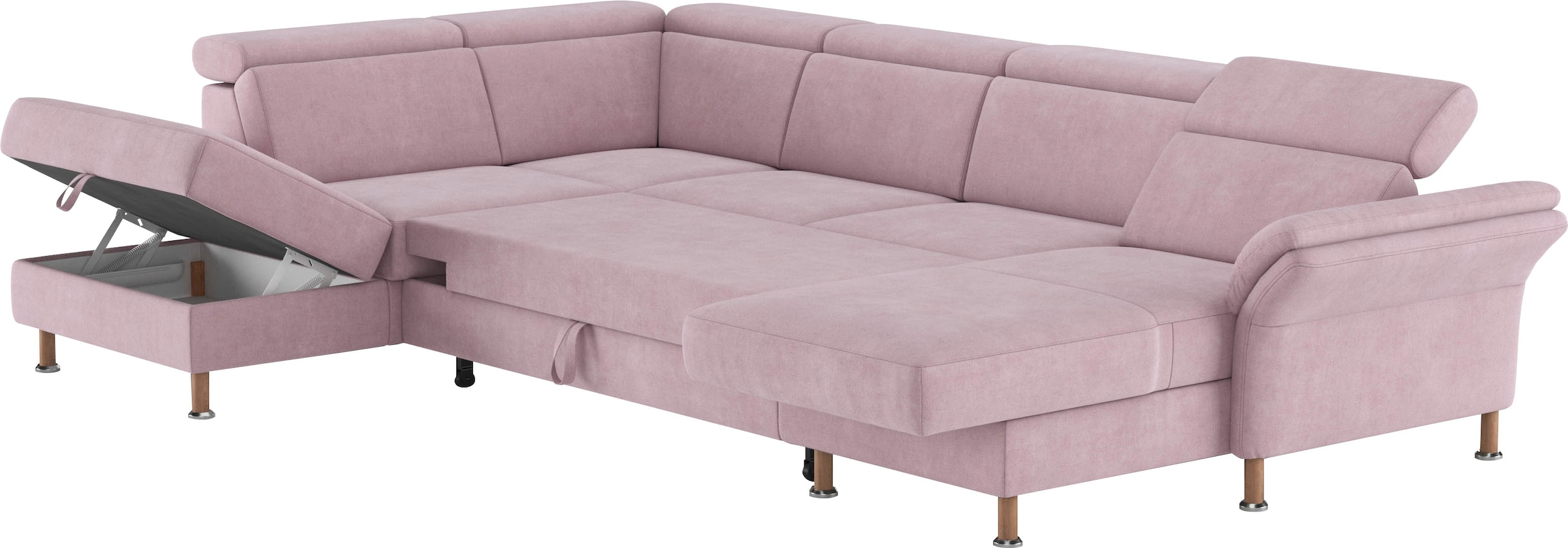 Home affaire Wohnlandschaft »Calypso U-Form«, wahlweise mit motorischer Relaxfunktion