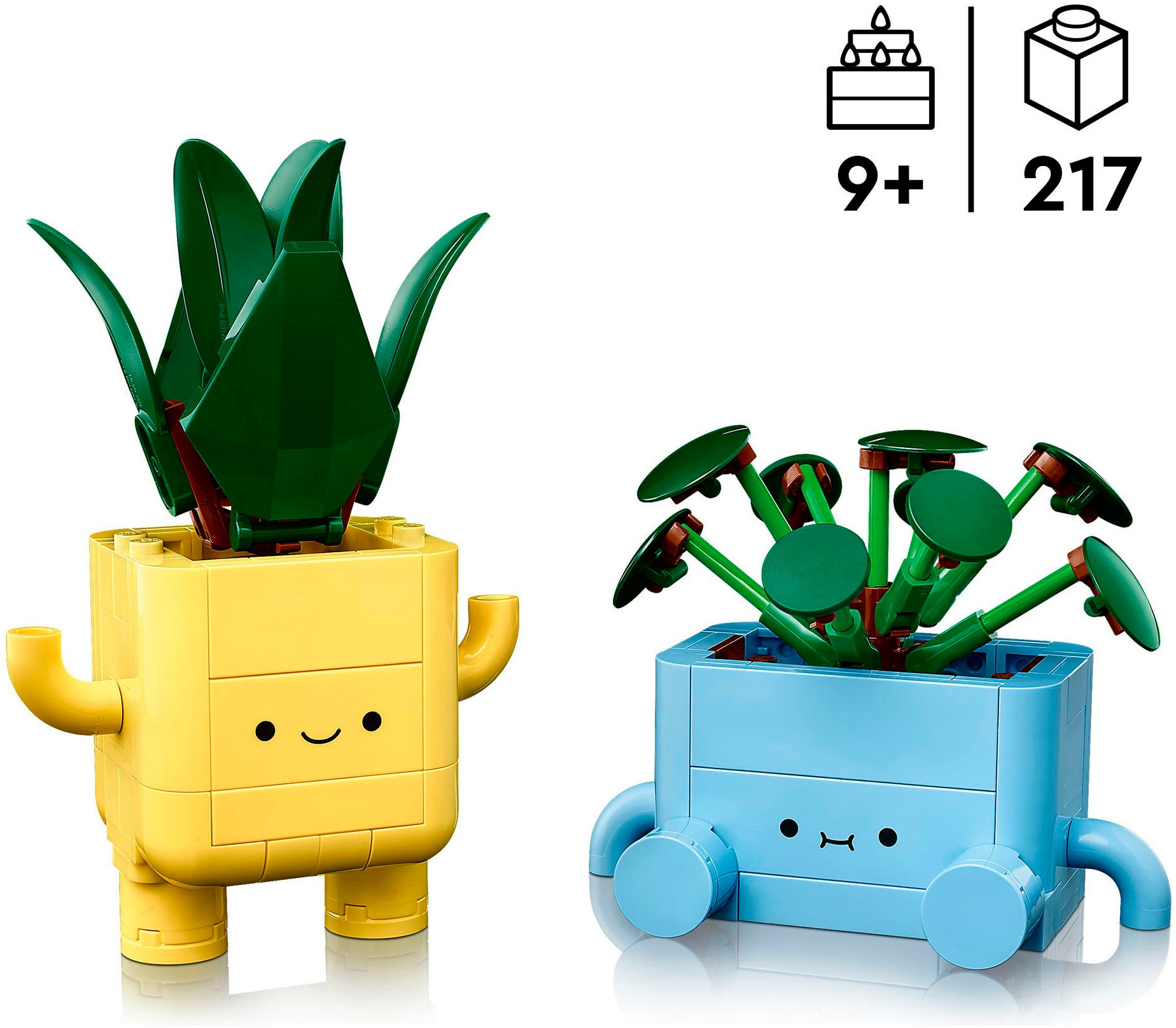 LEGO® Konstruktionsspielsteine »Fröhliche Pflanzen (10349), LEGO Botanicals«, (217 St.), Made in Europe